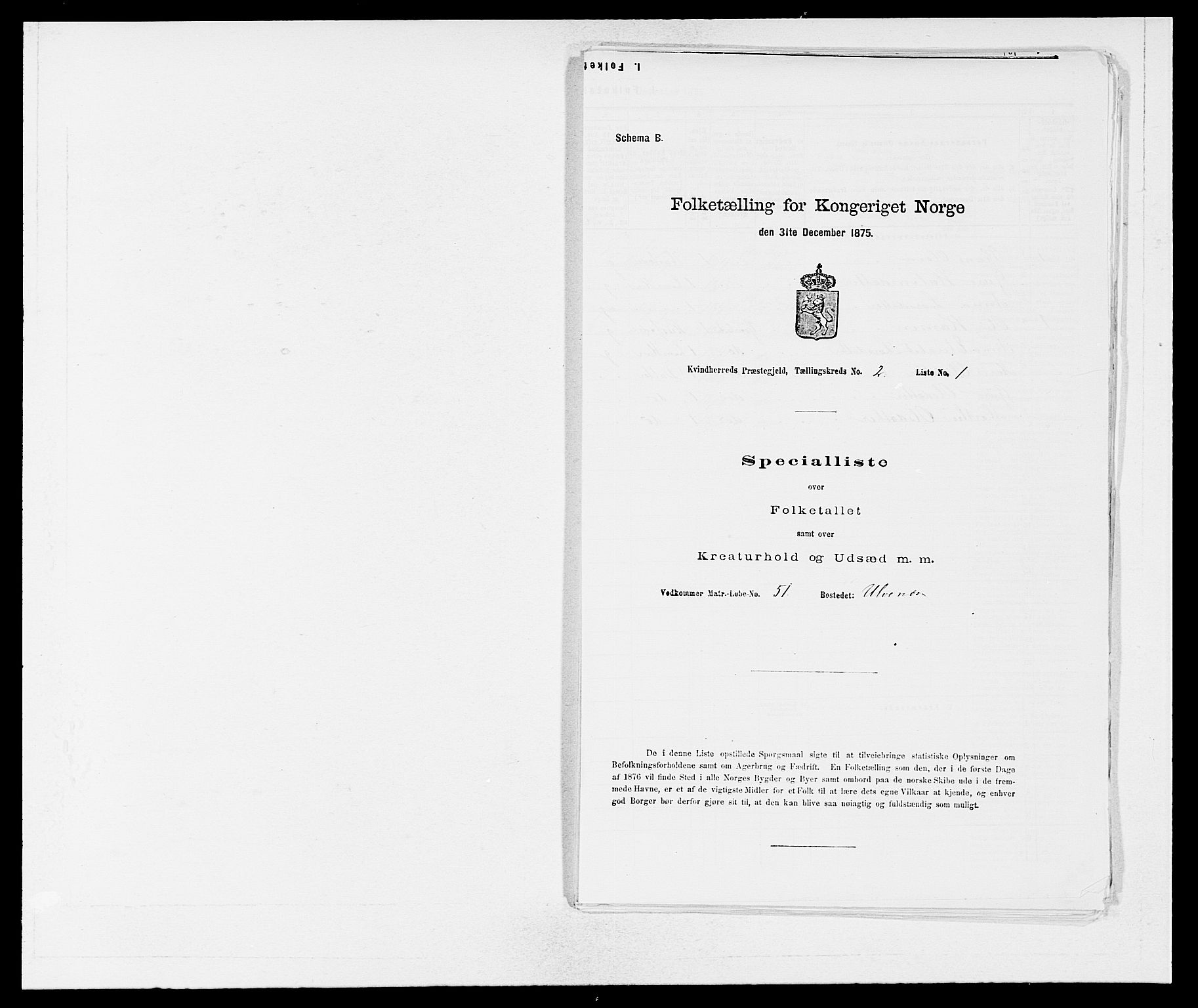 SAB, 1875 census for 1224P Kvinnherad, 1875, p. 197