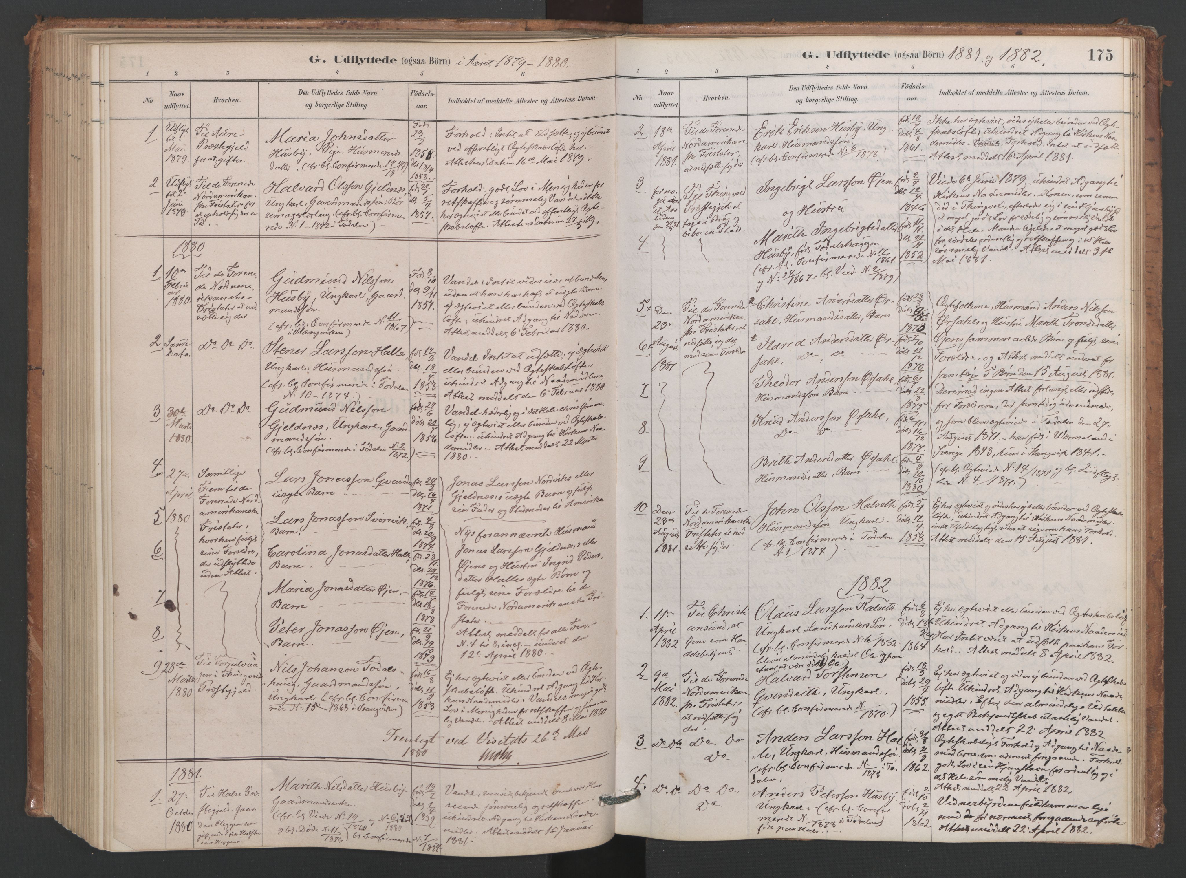 Ministerialprotokoller, klokkerbøker og fødselsregistre - Møre og Romsdal, SAT/A-1454/593/L1034: Parish register (official) no. 593A01, 1879-1911, p. 175