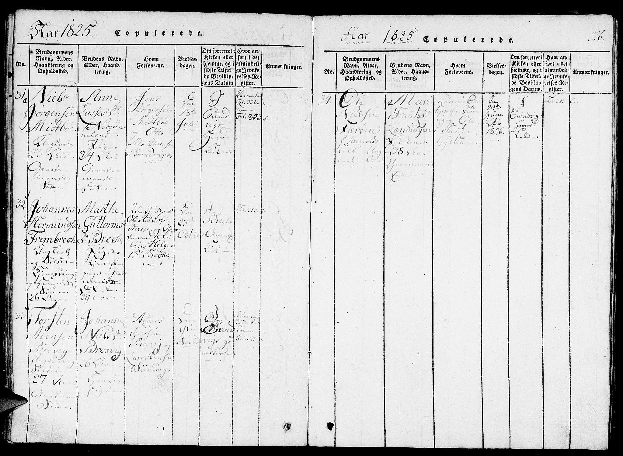 Gulen sokneprestembete, AV/SAB-A-80201/H/Haa/Haaa/L0018: Parish register (official) no. A 18, 1816-1825, p. 226