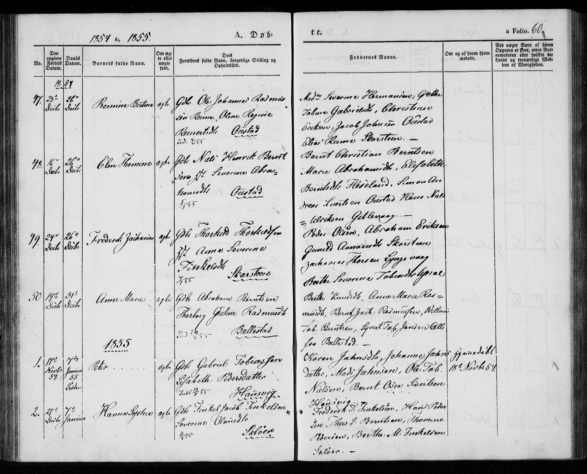 Lyngdal sokneprestkontor, AV/SAK-1111-0029/F/Fa/Faa/L0001: Parish register (official) no. A 1, 1837-1857, p. 60