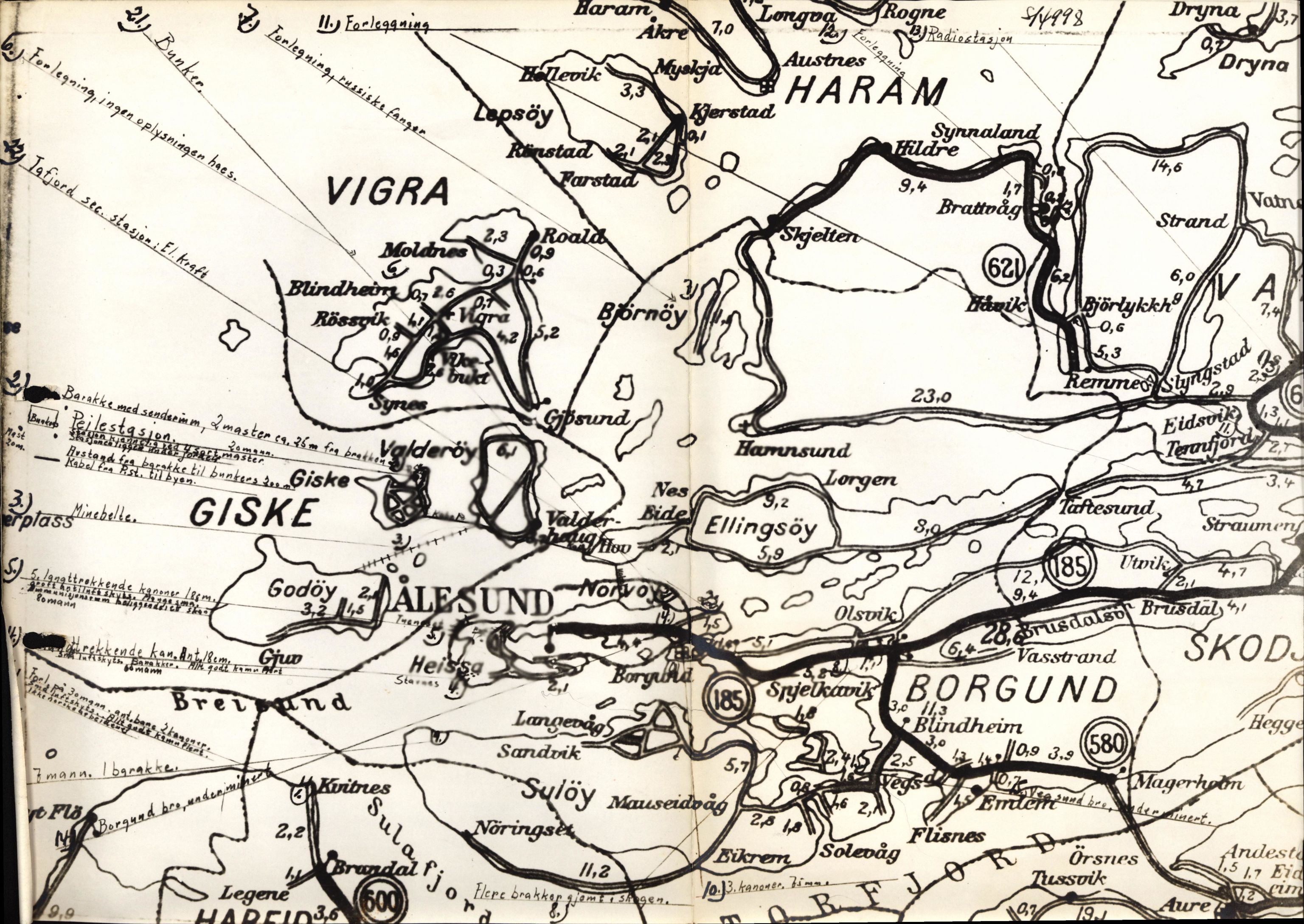 Forsvaret, Forsvarets overkommando II, AV/RA-RAFA-3915/D/Dd/L0008: Minefields. Prohibited Areas. Airfields, 1944, p. 101