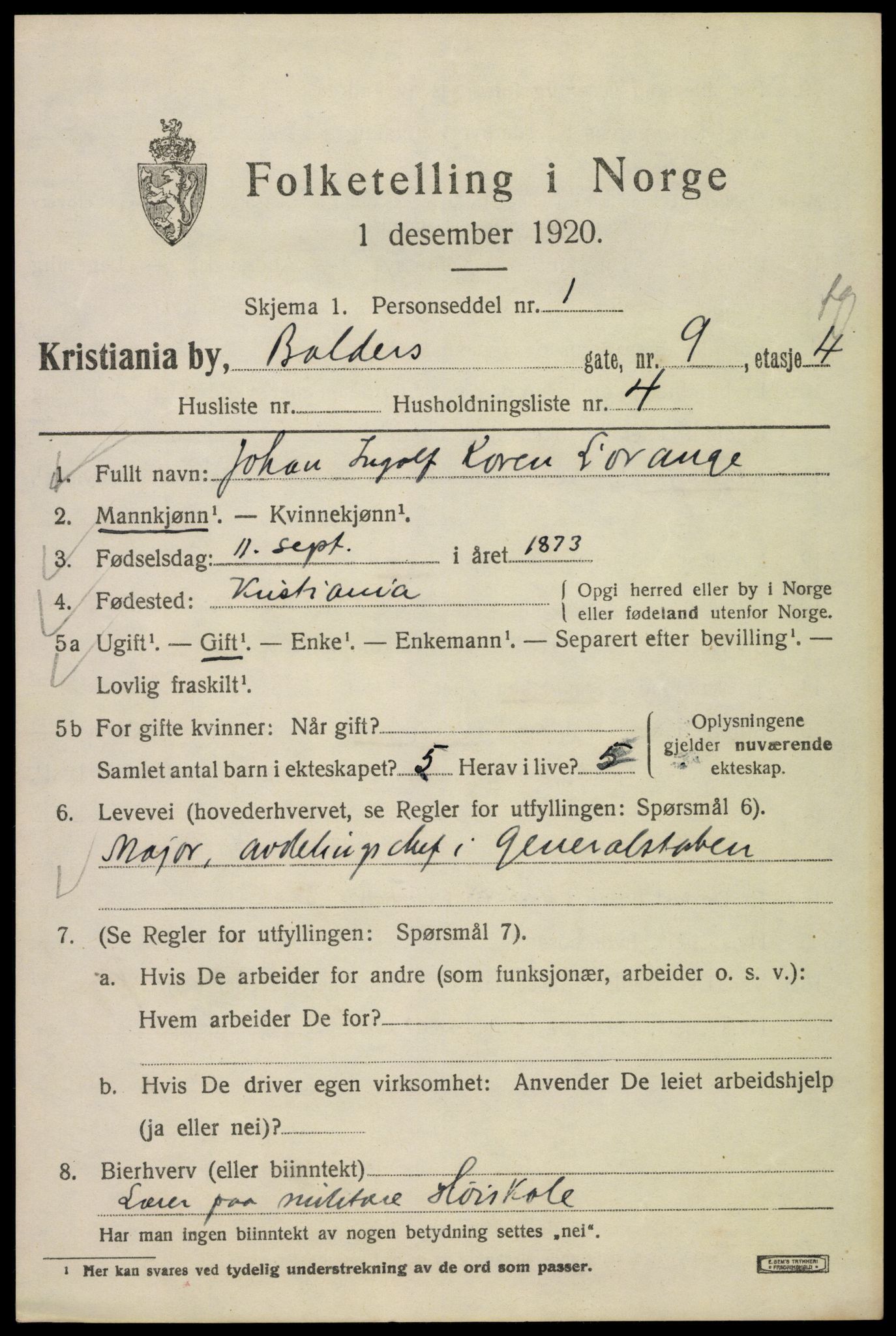 SAO, 1920 census for Kristiania, 1920, p. 149679