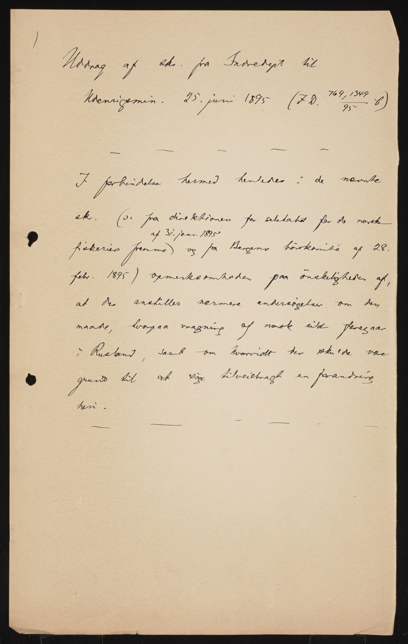 Utenriksdepartementet, RA/S-2259, 1846-1939, p. 228