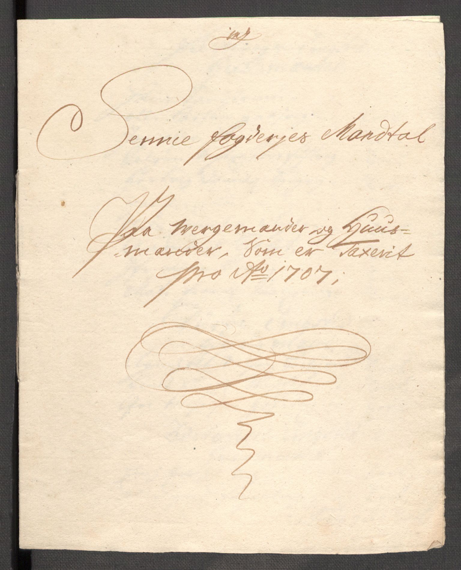 Rentekammeret inntil 1814, Reviderte regnskaper, Fogderegnskap, AV/RA-EA-4092/R68/L4756: Fogderegnskap Senja og Troms, 1705-1707, p. 310