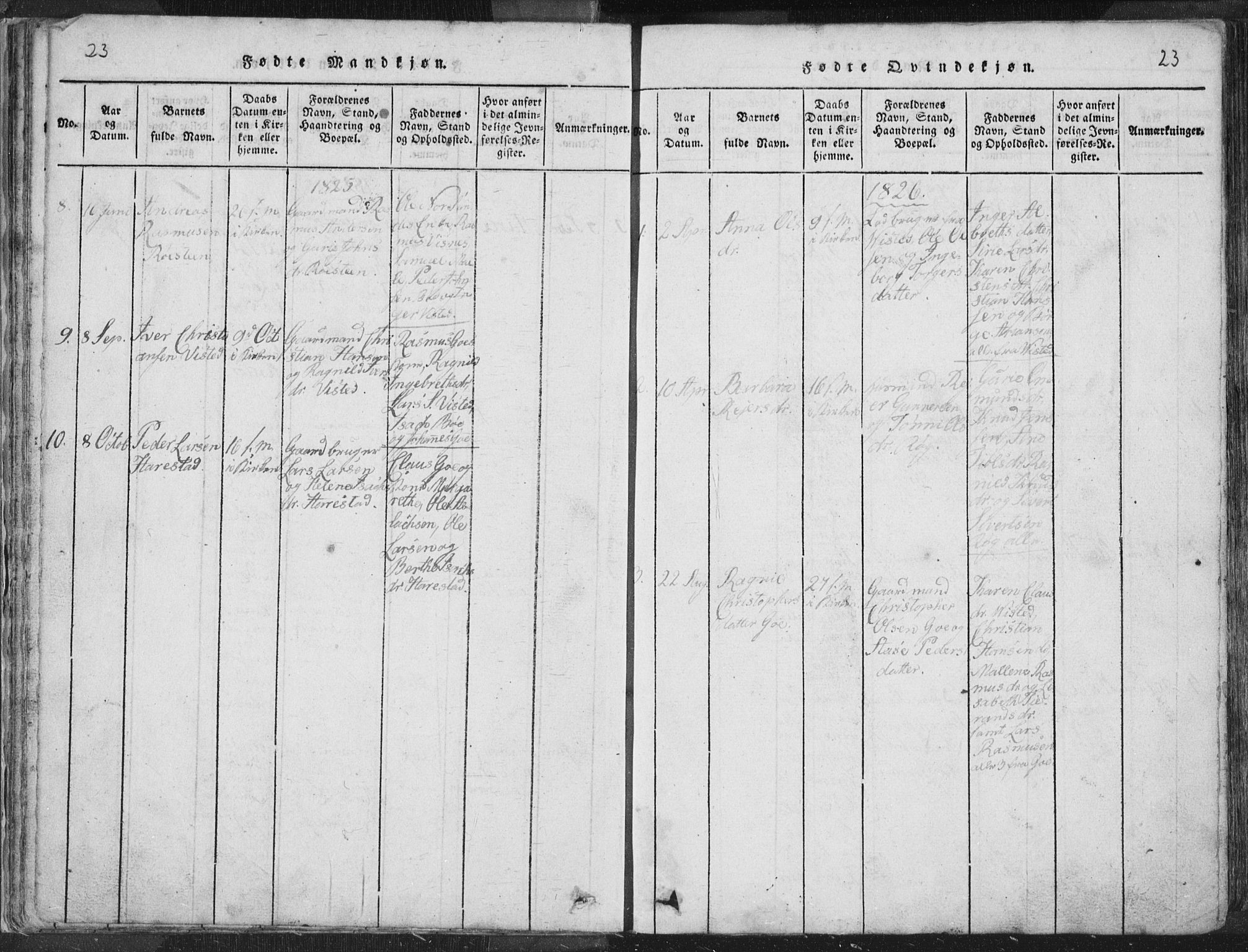 Hetland sokneprestkontor, AV/SAST-A-101826/30/30BA/L0001: Parish register (official) no. A 1, 1816-1856, p. 23