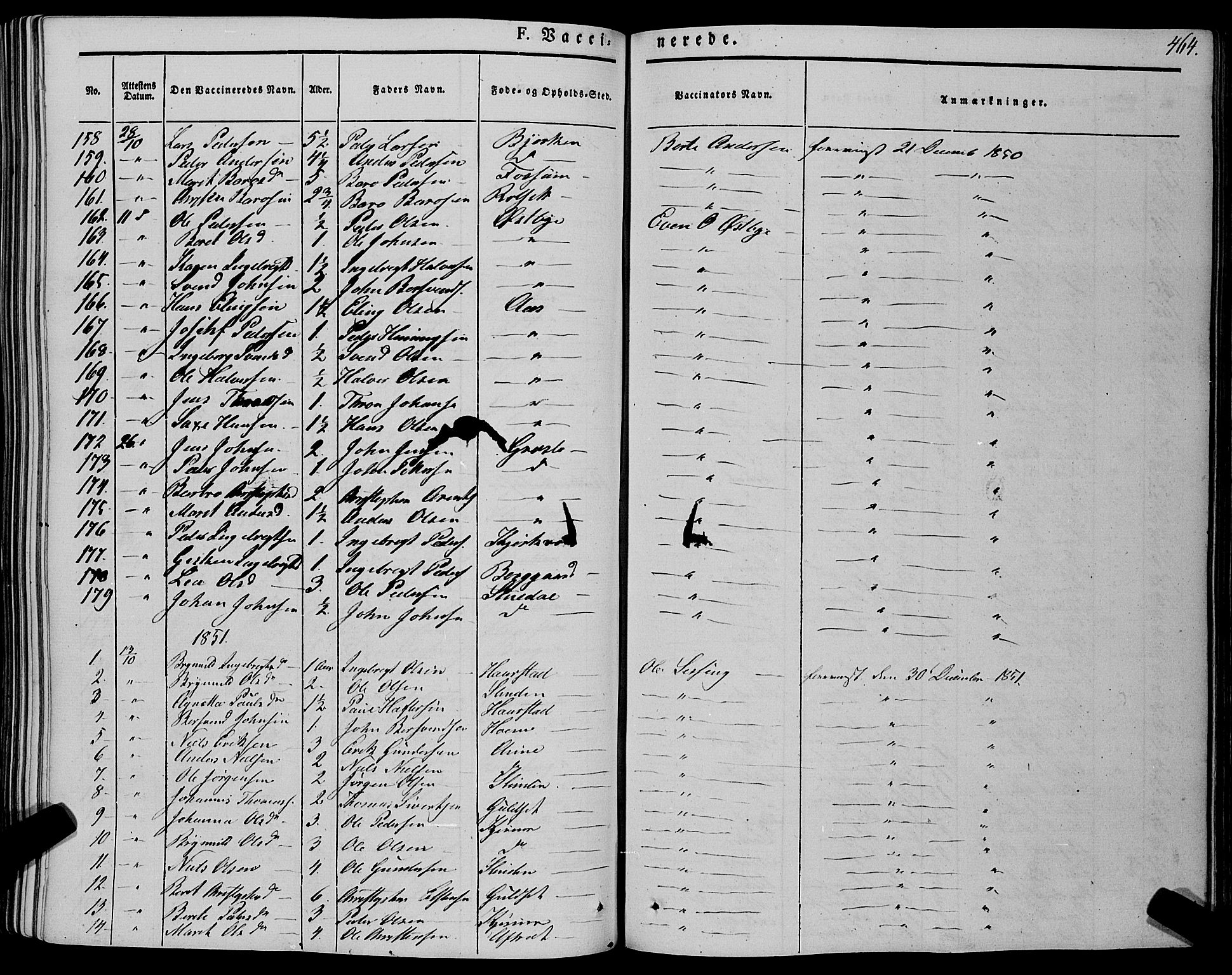 Ministerialprotokoller, klokkerbøker og fødselsregistre - Sør-Trøndelag, SAT/A-1456/695/L1145: Parish register (official) no. 695A06 /1, 1843-1859, p. 464