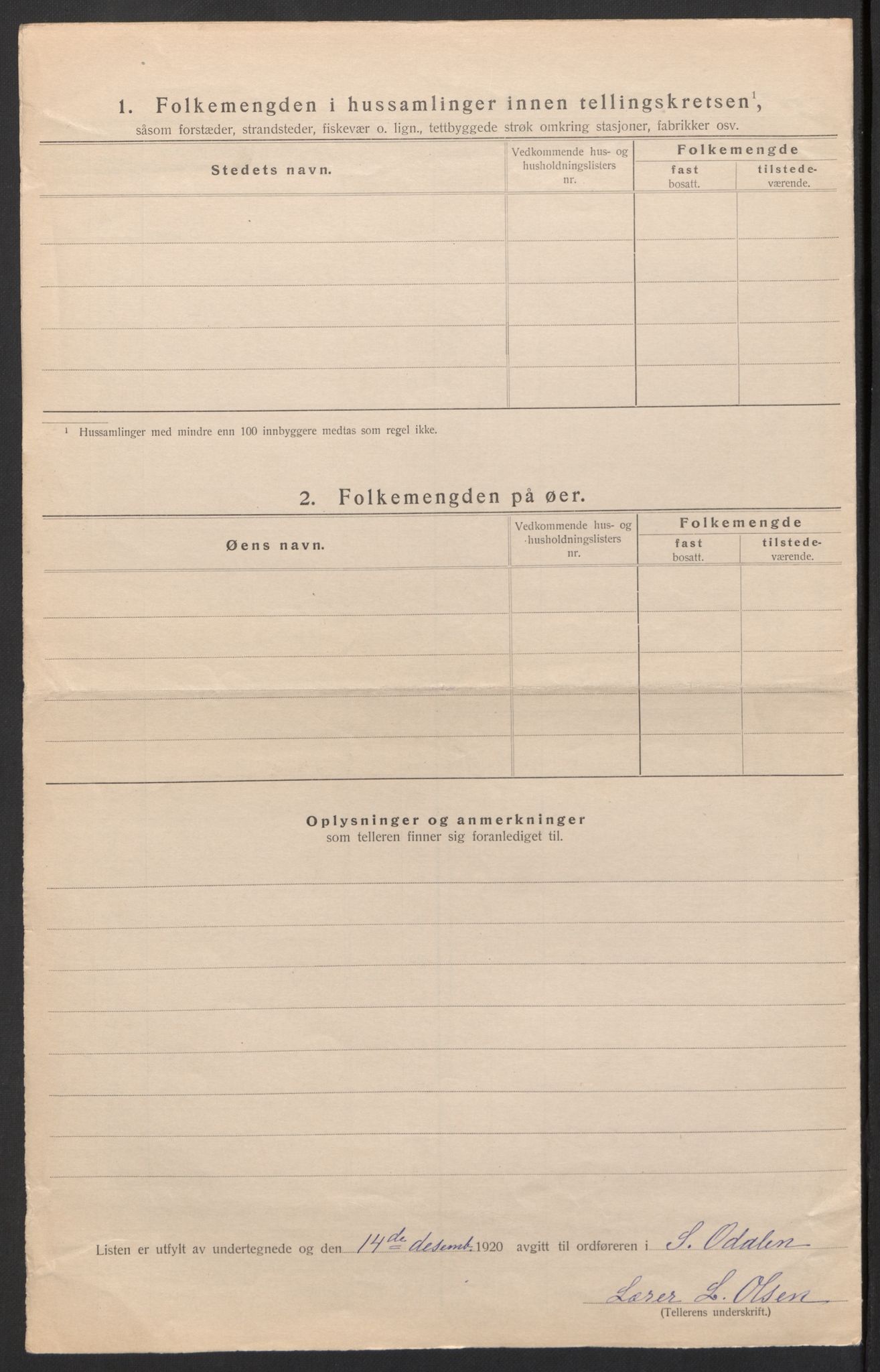 SAH, 1920 census for Sør-Odal, 1920, p. 36