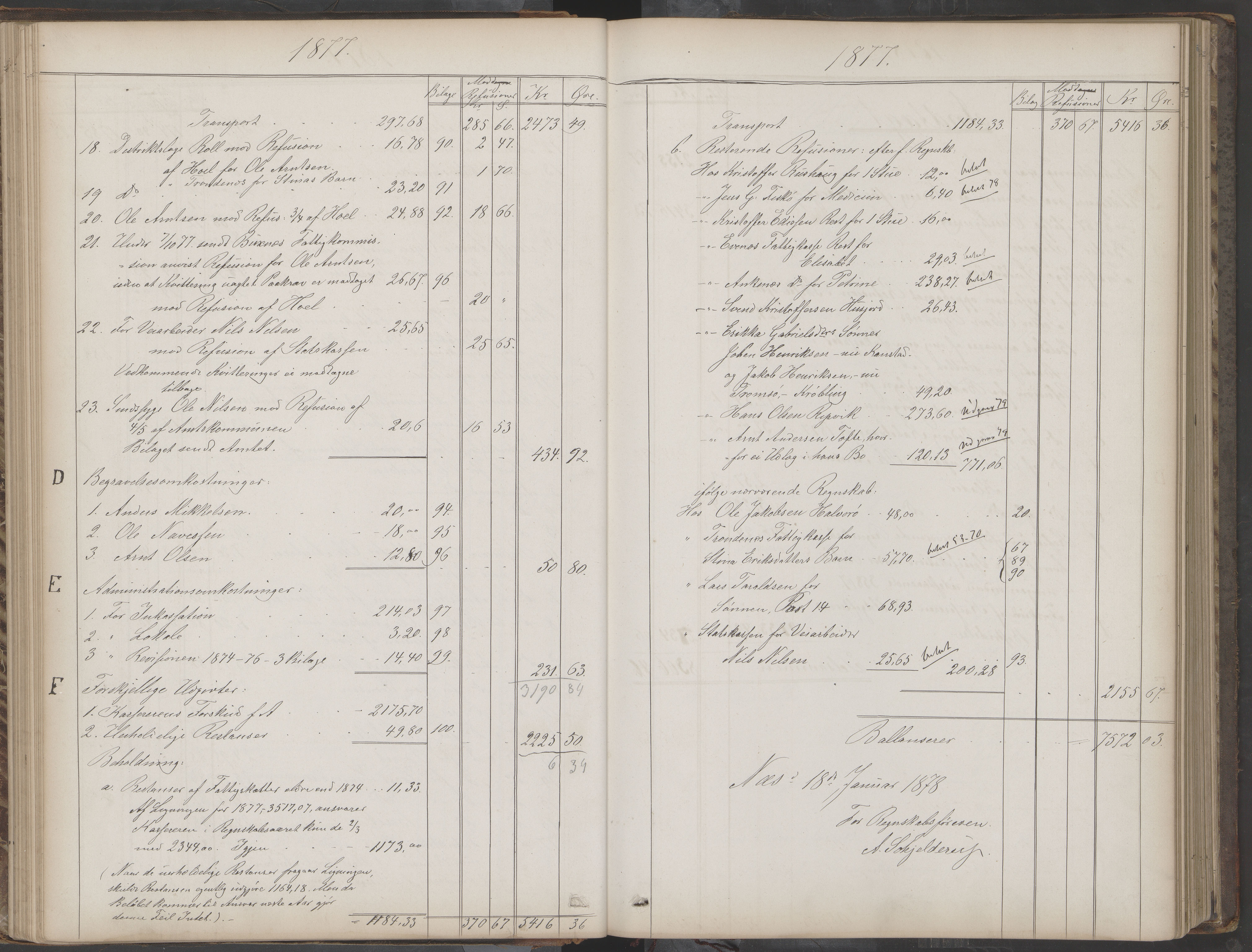 Lødingen kommune. Fattigstyre/forsorgsstyre, AIN/K-18510.610.01/A/Aa/L0001: Forhandlingsprotokoll, 1863-1895