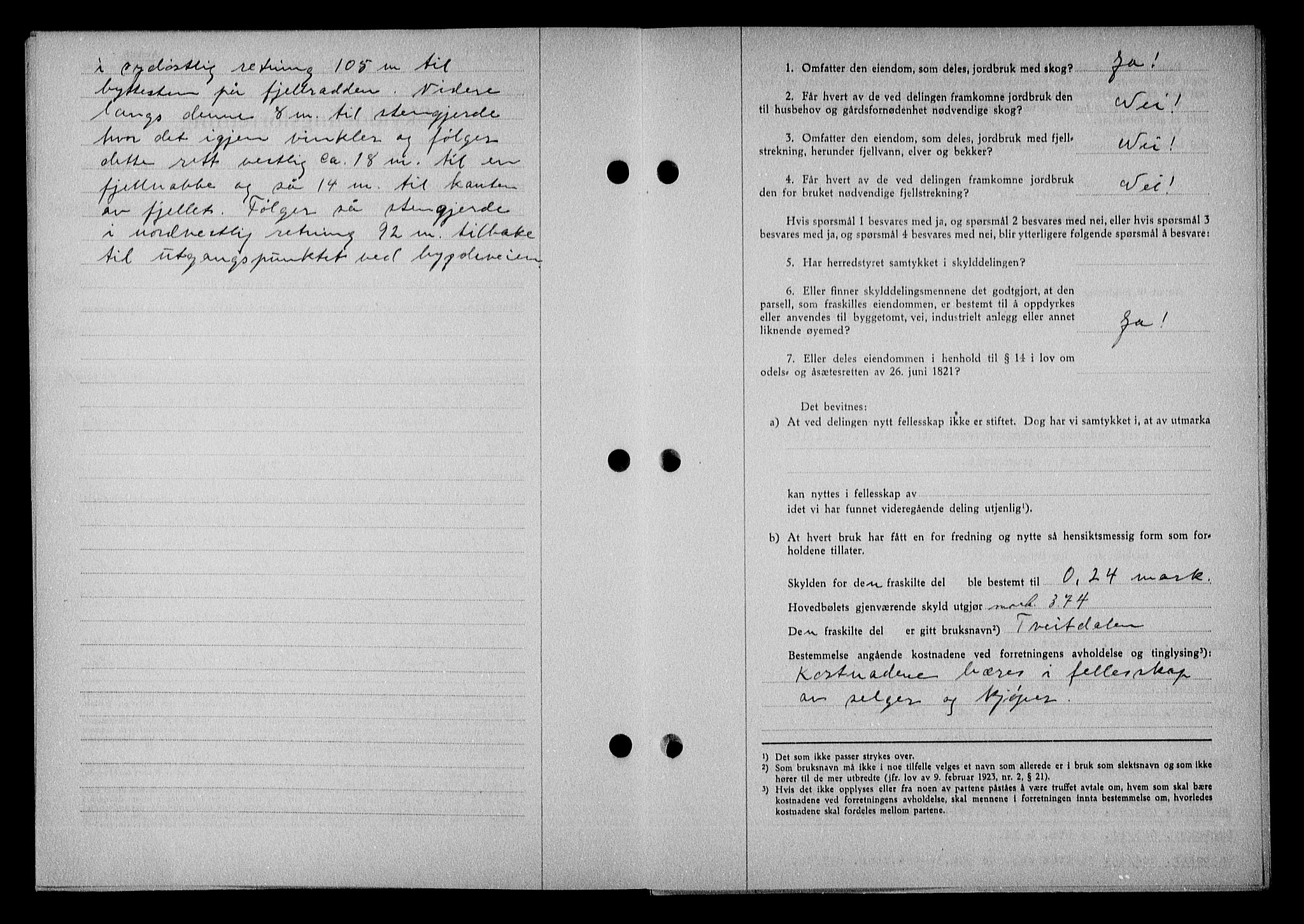 Nedenes sorenskriveri, AV/SAK-1221-0006/G/Gb/Gba/L0051: Mortgage book no. A-V, 1943-1944, Diary no: : 597/1944