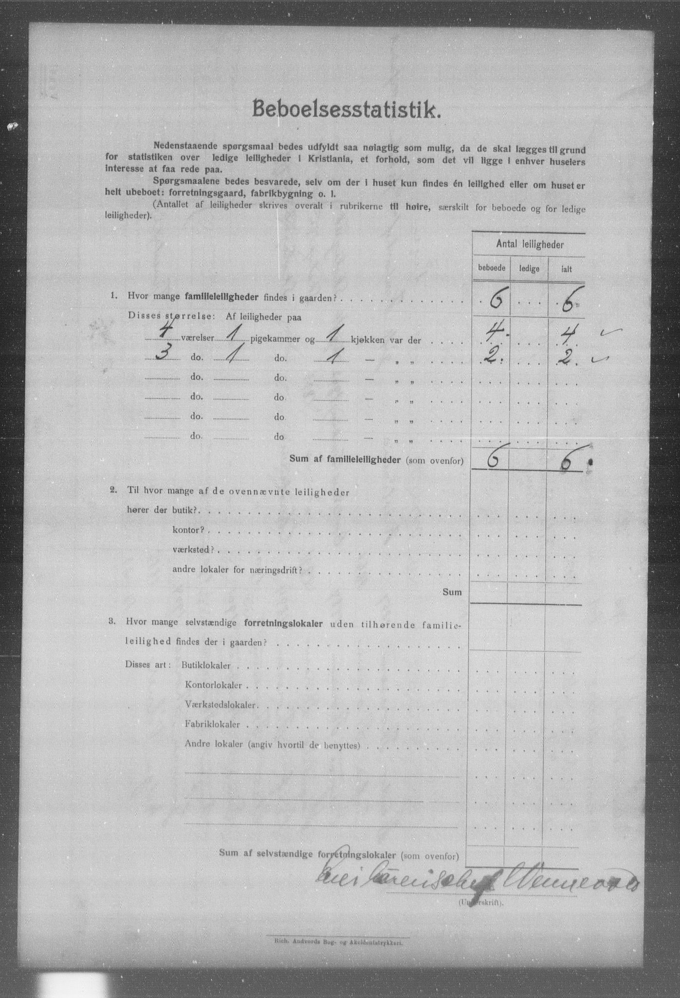 OBA, Municipal Census 1904 for Kristiania, 1904, p. 450