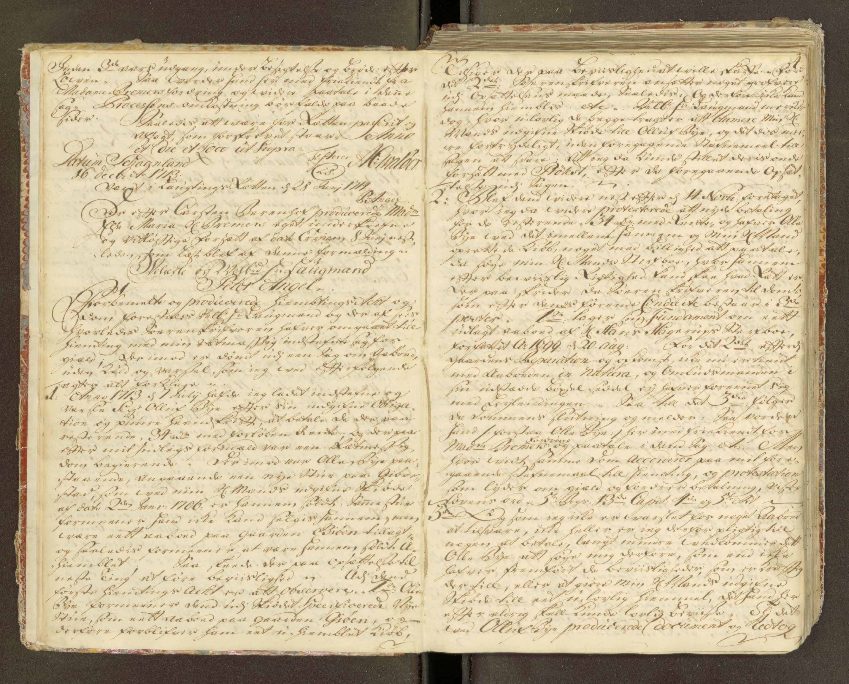 Nordland og Finnmarks lagstol, SAT/A-5608/X/L0018: Domsbok, 1714-1721, p. 3b-4a