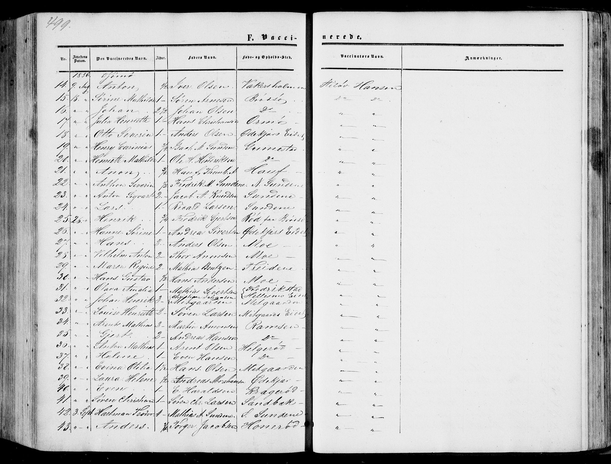 Nøtterøy kirkebøker, AV/SAKO-A-354/F/Fa/L0006: Parish register (official) no. I 6, 1852-1864, p. 499