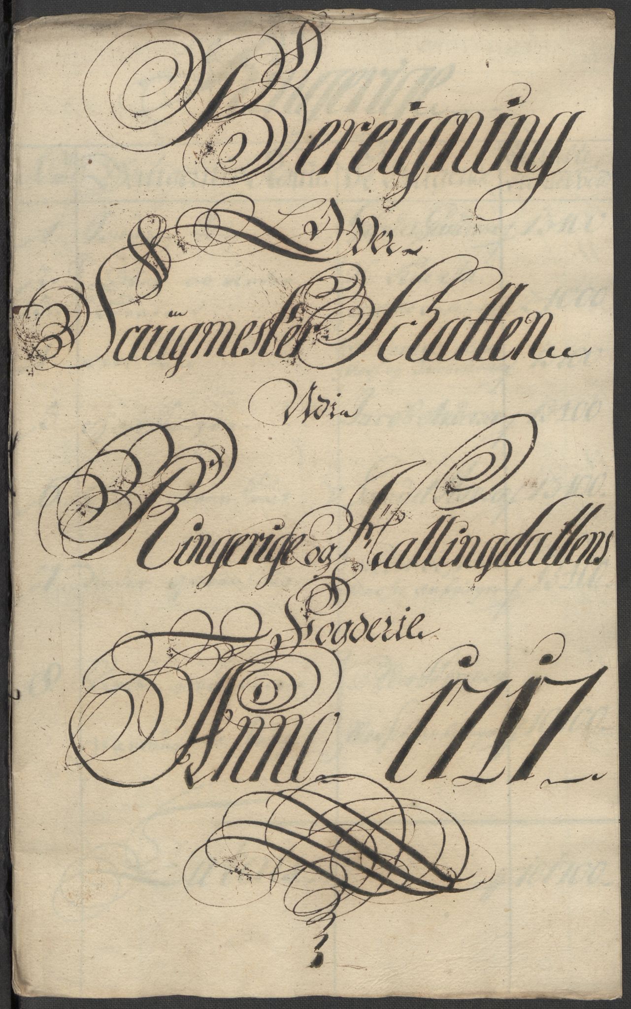 Rentekammeret inntil 1814, Reviderte regnskaper, Fogderegnskap, RA/EA-4092/R23/L1475: Fogderegnskap Ringerike og Hallingdal, 1717, p. 125