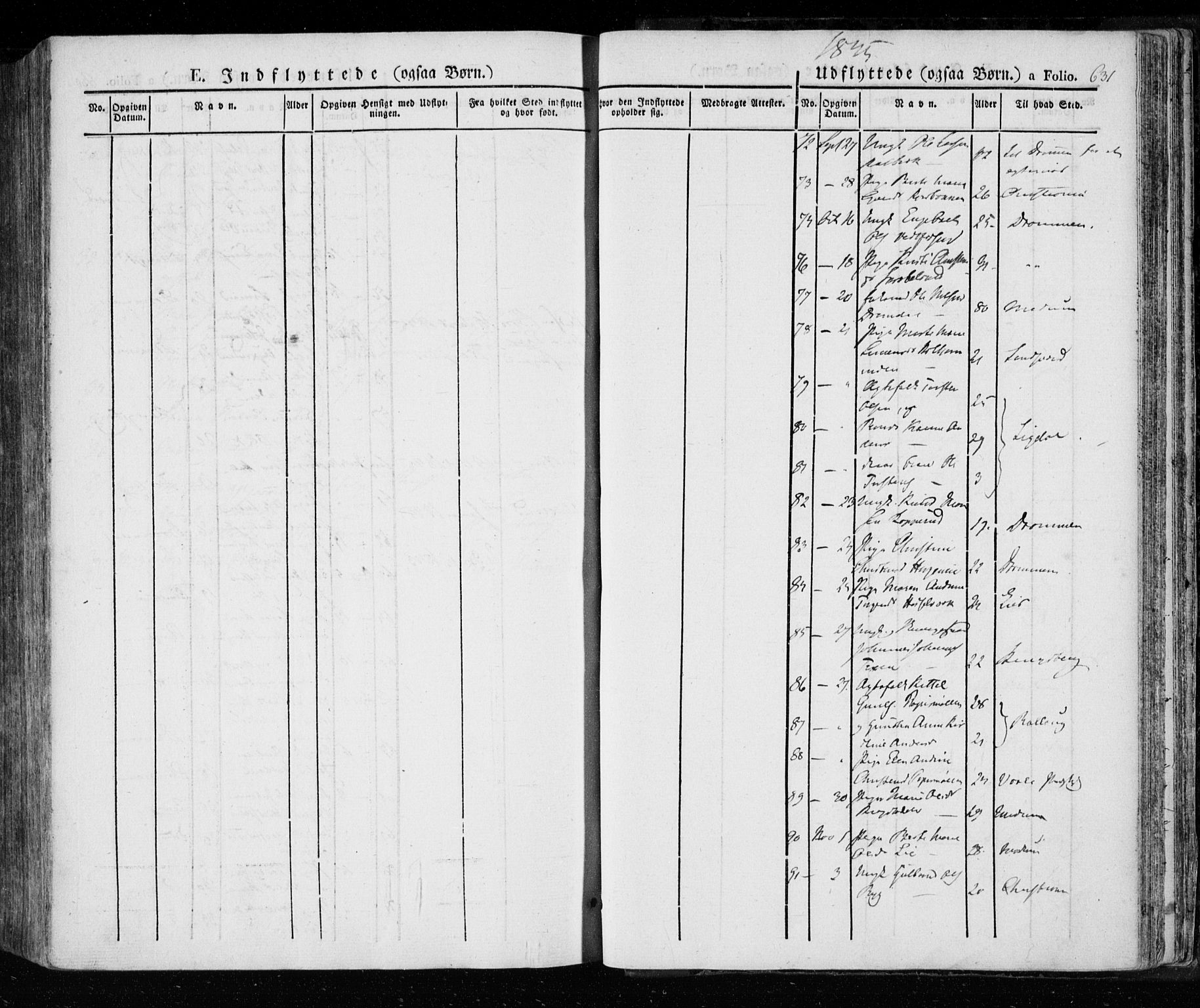 Eiker kirkebøker, AV/SAKO-A-4/F/Fa/L0013a: Parish register (official) no. I 13A, 1832-1845, p. 631