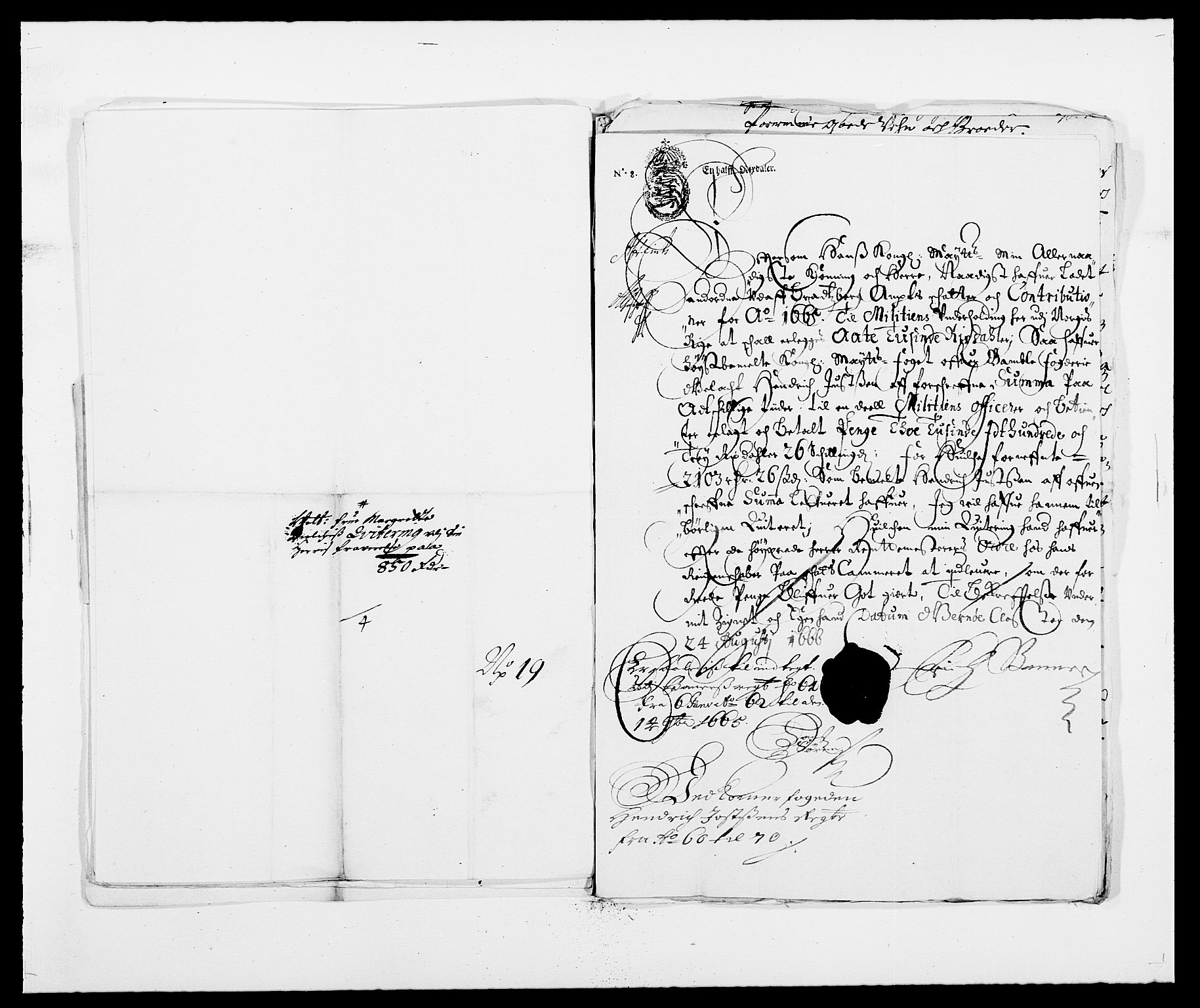 Rentekammeret inntil 1814, Reviderte regnskaper, Fogderegnskap, AV/RA-EA-4092/R34/L2037: Fogderegnskap Bamble, 1662-1669, p. 139