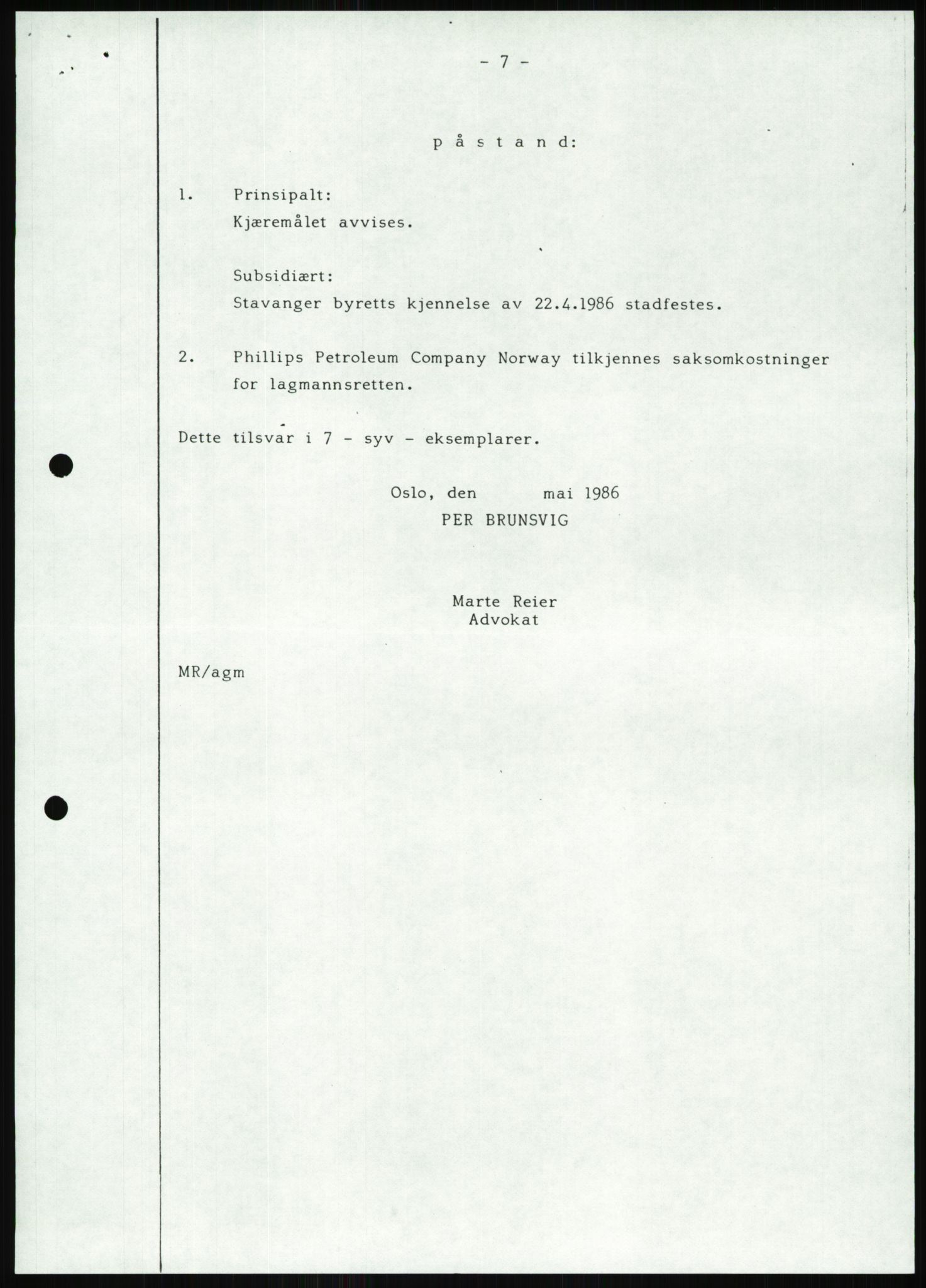 Pa 1503 - Stavanger Drilling AS, AV/SAST-A-101906/Da/L0001: Alexander L. Kielland - Begrensningssak Stavanger byrett, 1986, p. 598