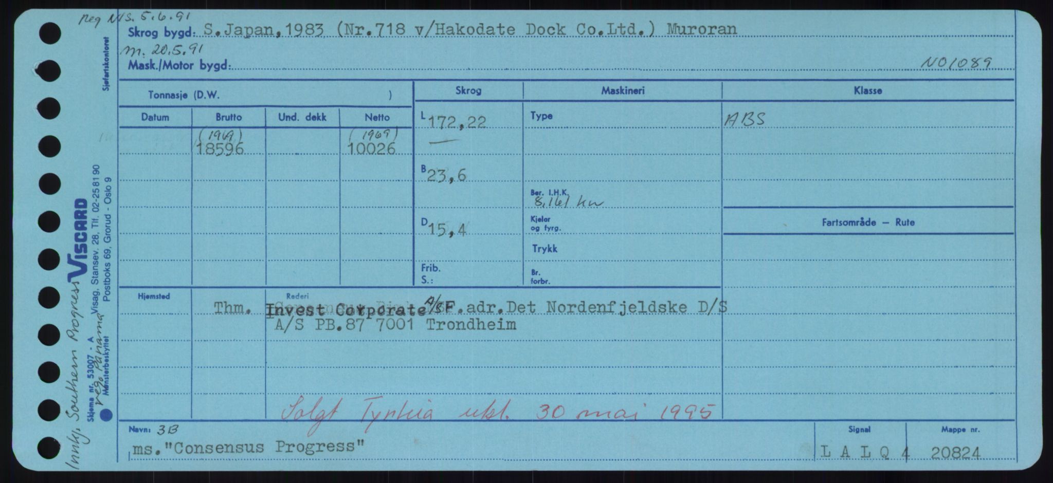 Sjøfartsdirektoratet med forløpere, Skipsmålingen, RA/S-1627/H/Hd/L0008: Fartøy, C-D, p. 201