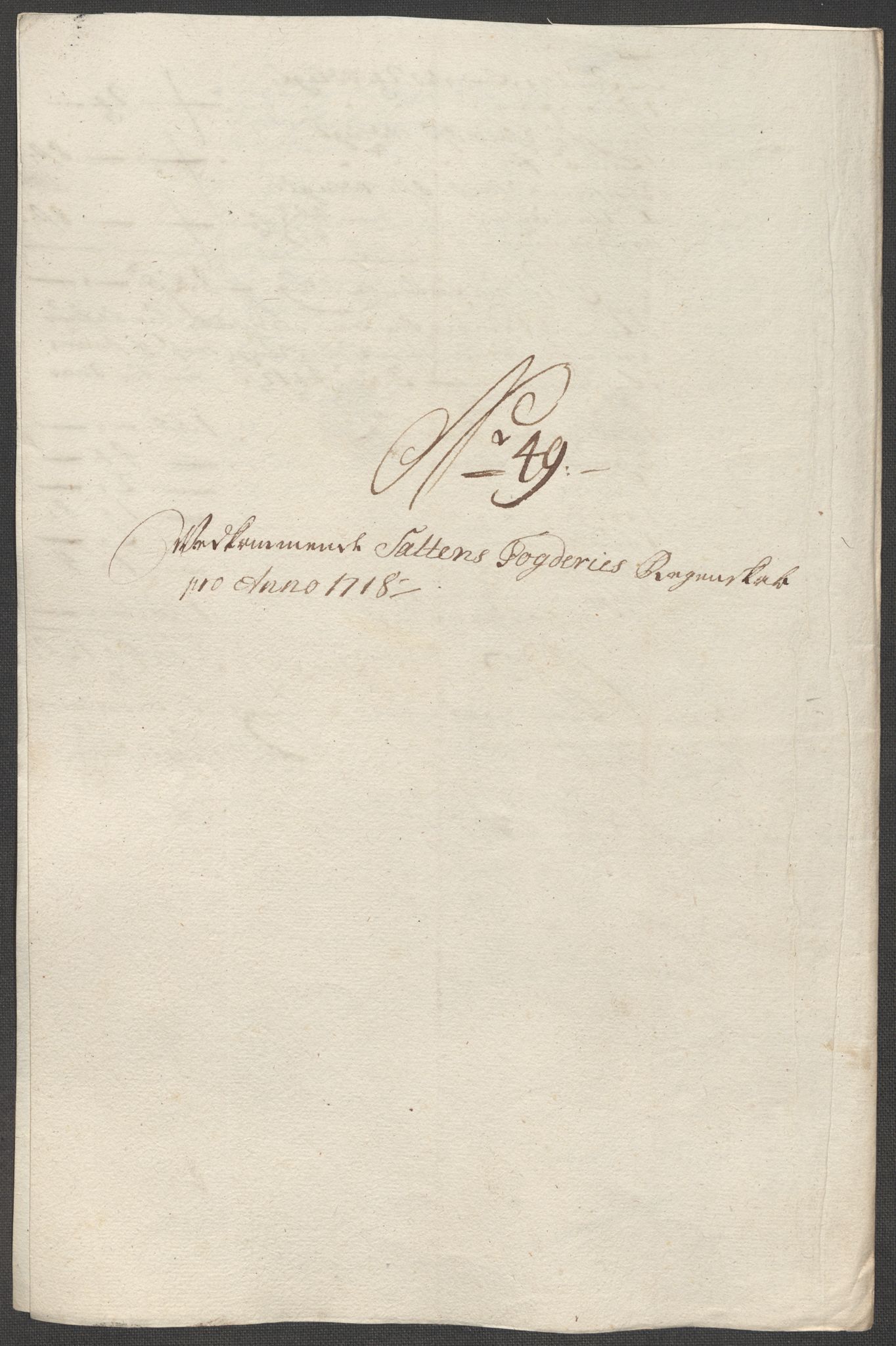 Rentekammeret inntil 1814, Reviderte regnskaper, Fogderegnskap, AV/RA-EA-4092/R66/L4588: Fogderegnskap Salten, 1718, p. 337