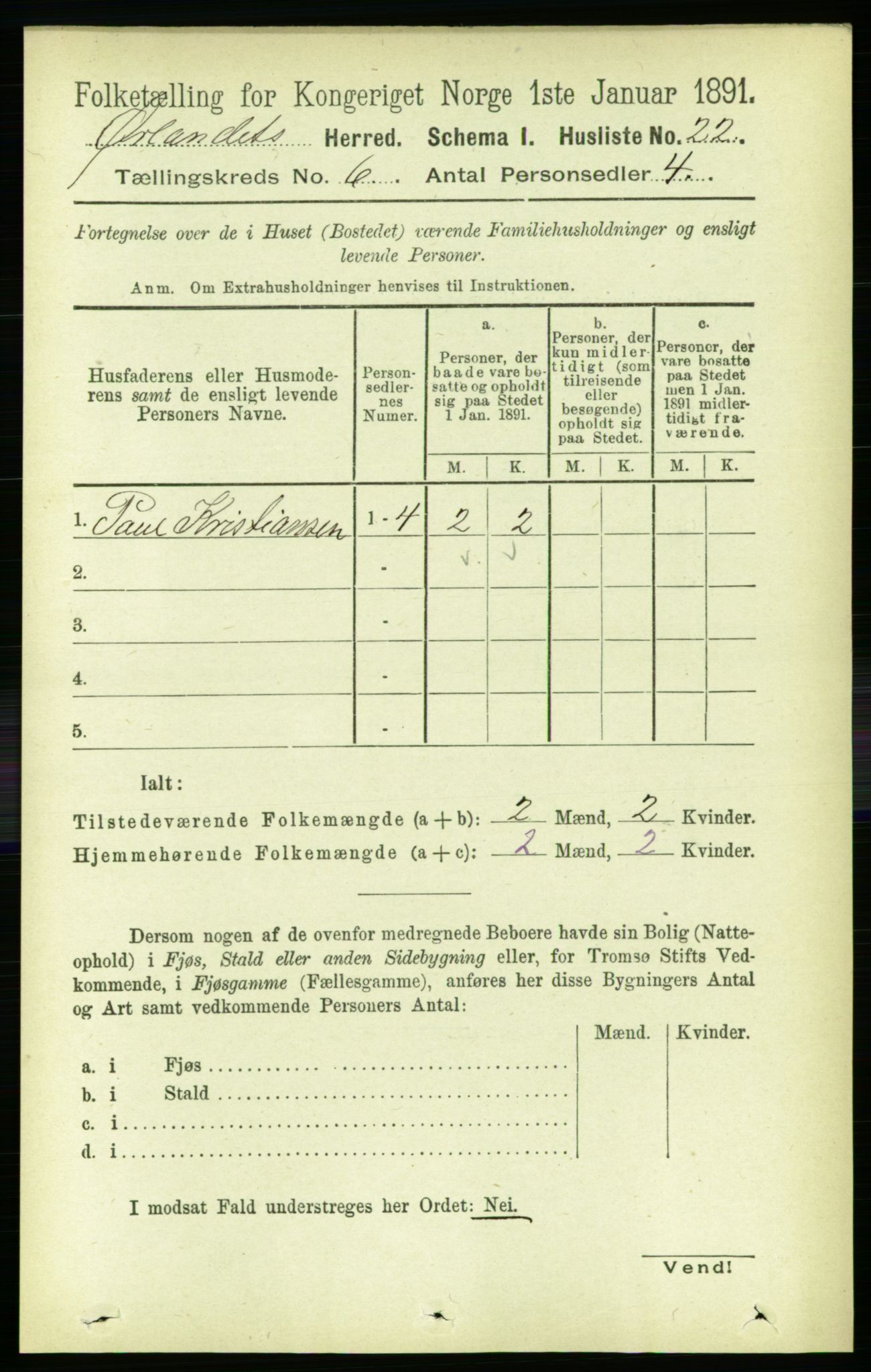 RA, 1891 census for 1621 Ørland, 1891, p. 1778