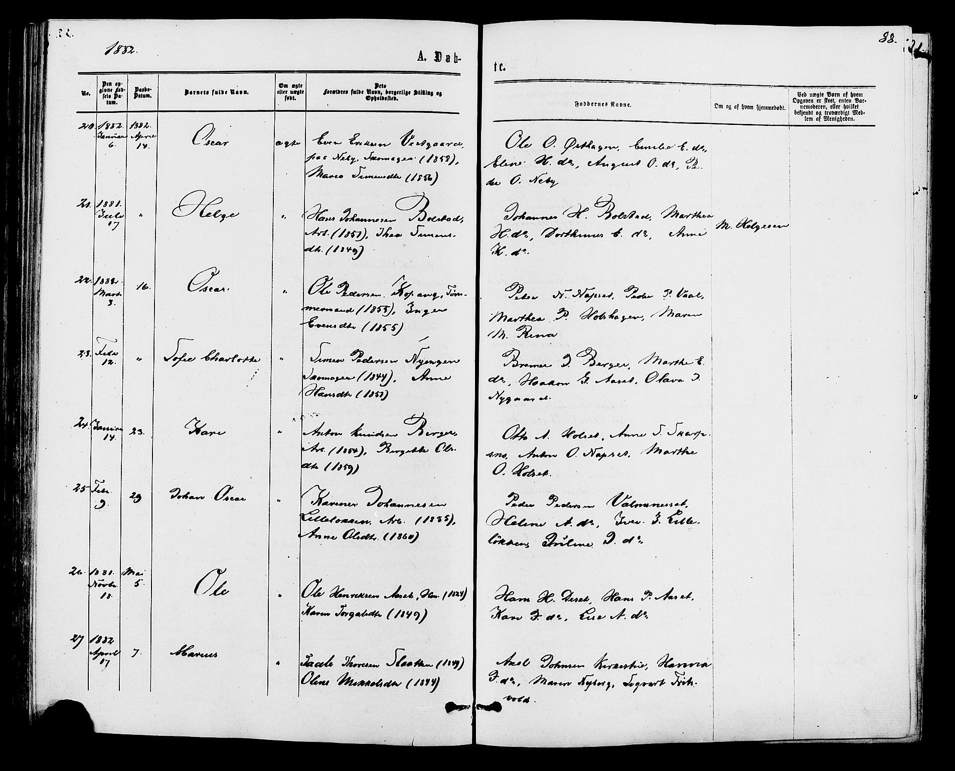 Åmot prestekontor, Hedmark, AV/SAH-PREST-056/H/Ha/Haa/L0009: Parish register (official) no. 9, 1875-1883, p. 88