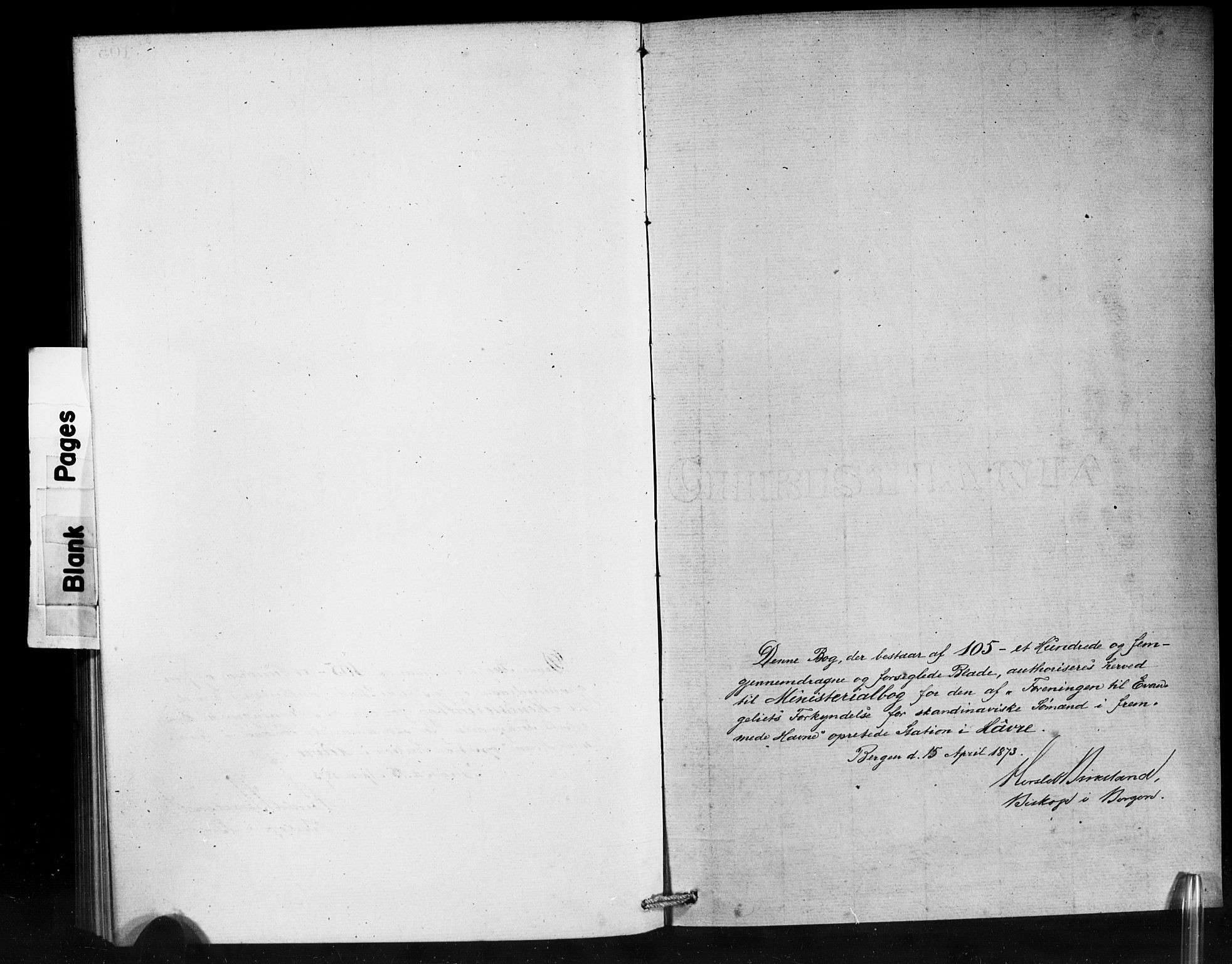 Den norske sjømannsmisjon i utlandet / Franske havner, SAB/SAB/PA-0108/H/Ha/Haa/L0001: Parish register (official) no. A 1, 1873-1889