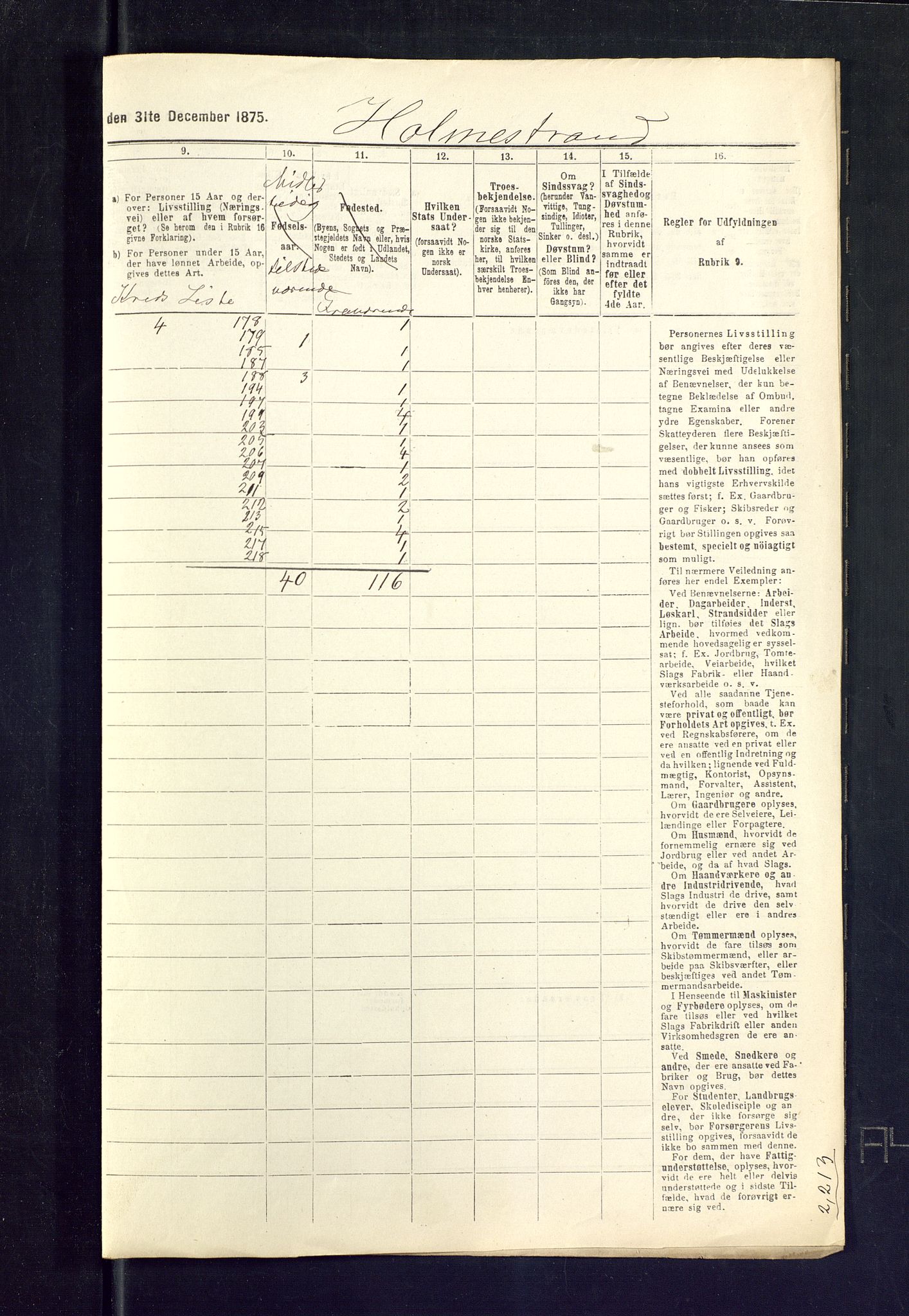 SAKO, 1875 census for 0702P Holmestrand, 1875, p. 10