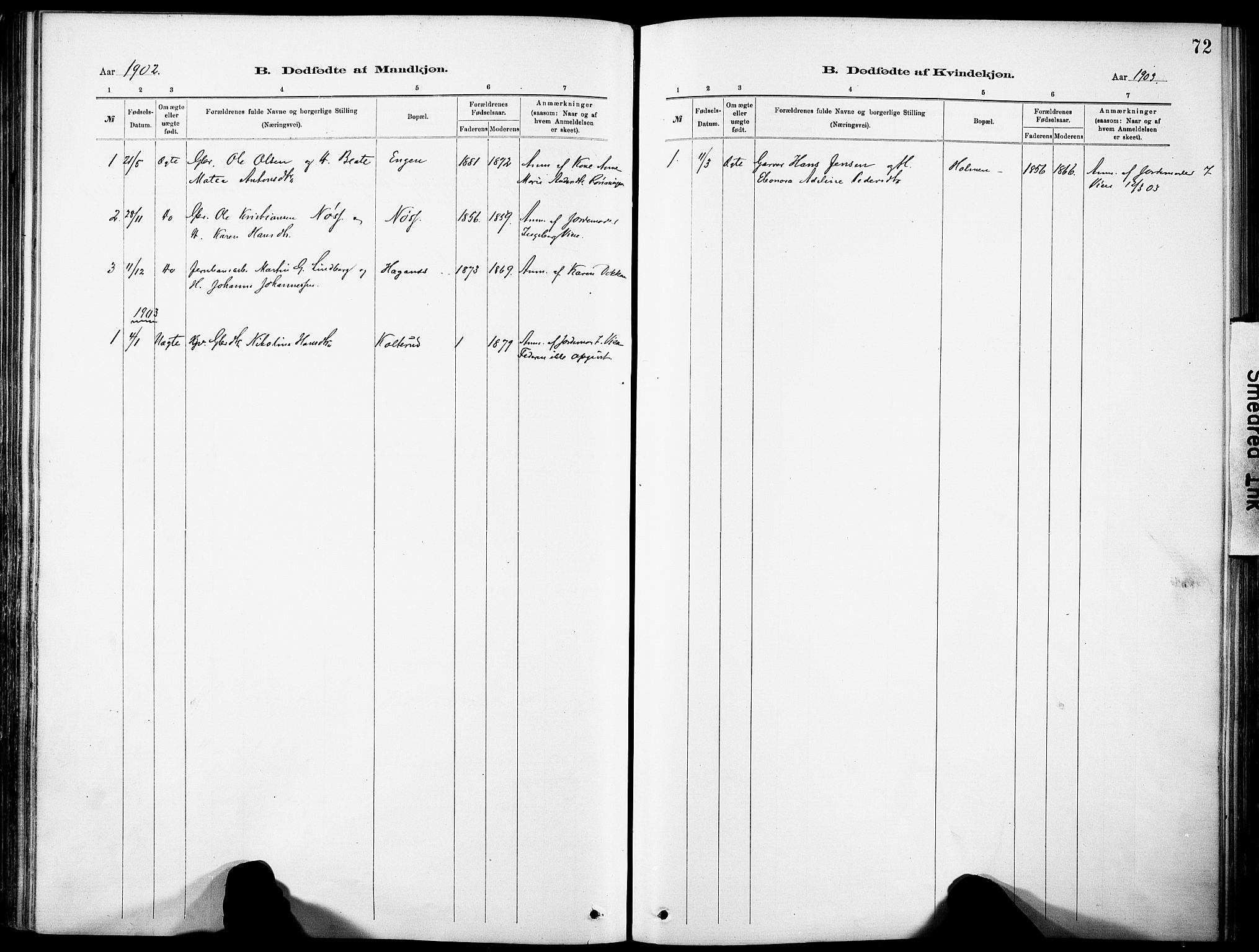 Nordre Land prestekontor, SAH/PREST-124/H/Ha/Haa/L0005: Parish register (official) no. 5, 1882-1903, p. 72