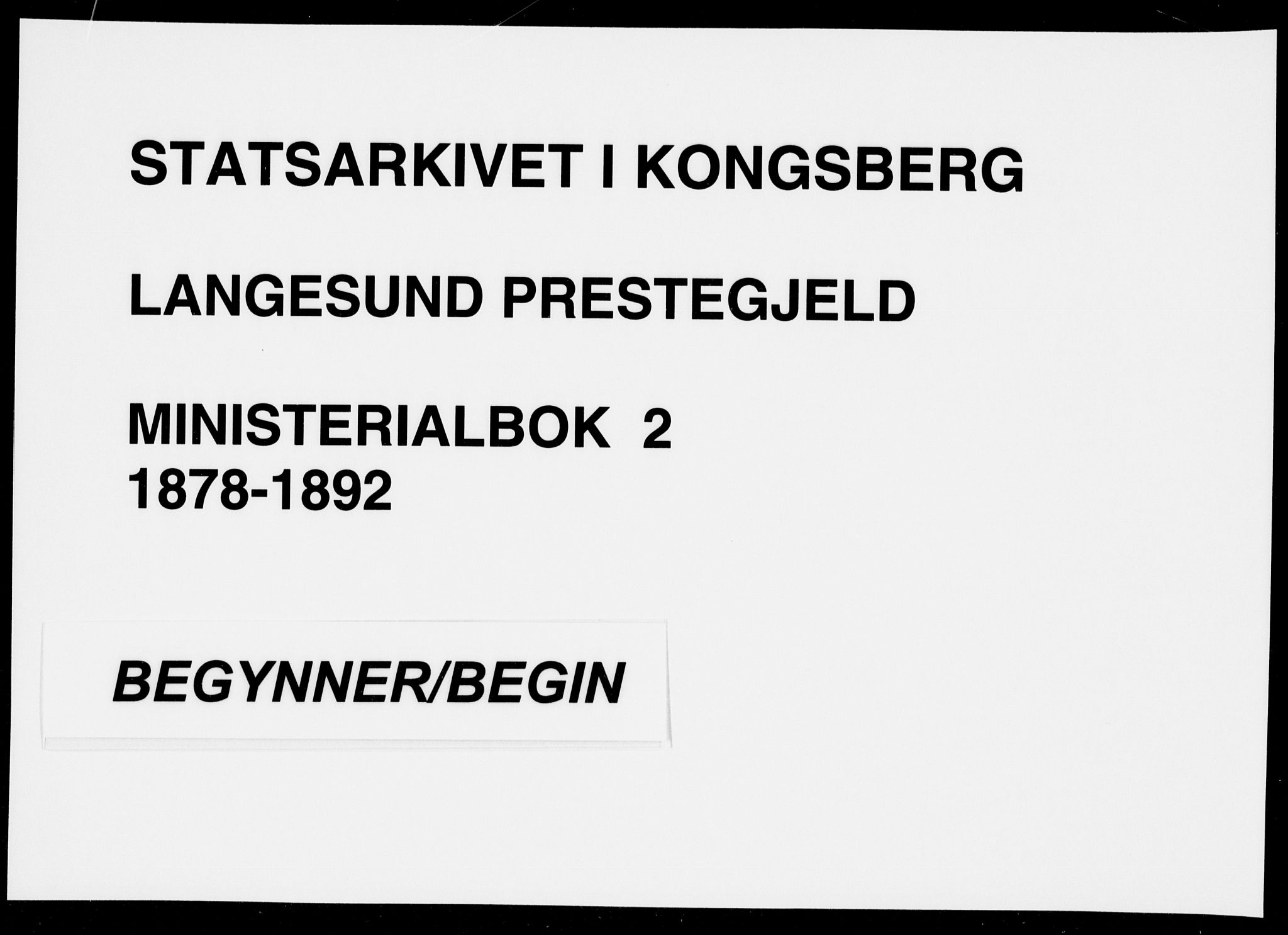 Langesund kirkebøker, SAKO/A-280/F/Fa/L0002: Parish register (official) no. 2, 1878-1892