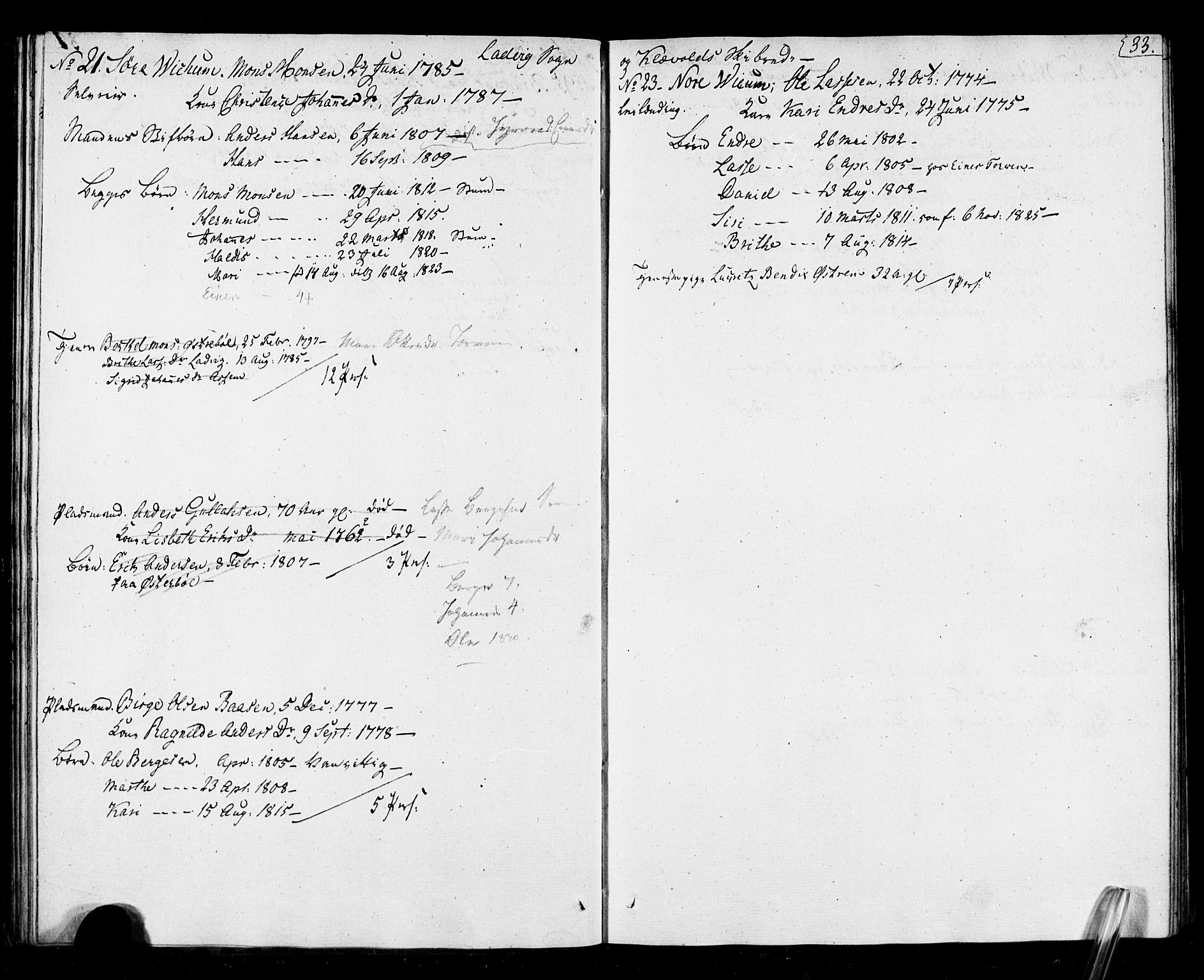 , Census 1825 for Lavik, 1825, p. 34