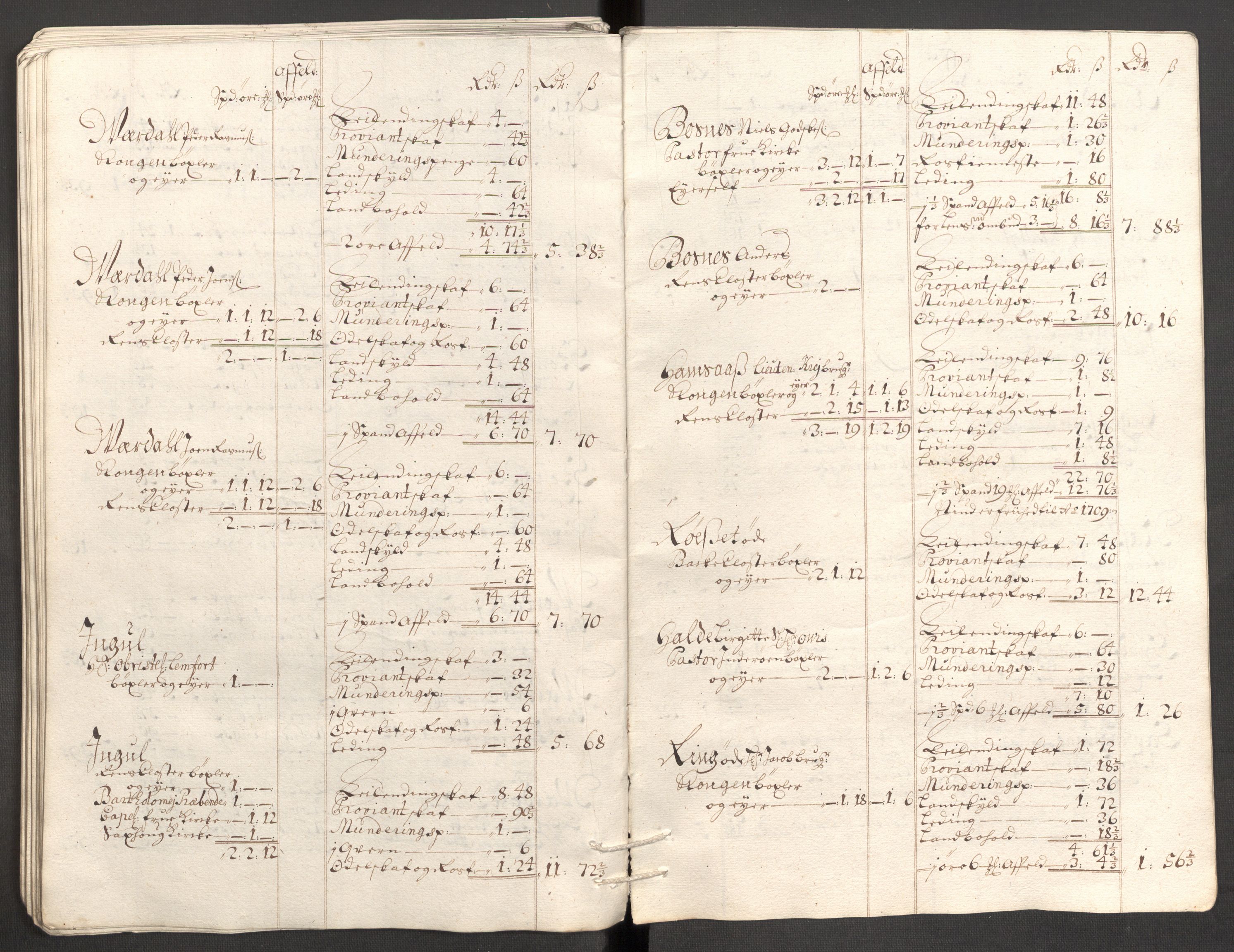 Rentekammeret inntil 1814, Reviderte regnskaper, Fogderegnskap, RA/EA-4092/R63/L4315: Fogderegnskap Inderøy, 1706-1707, p. 369