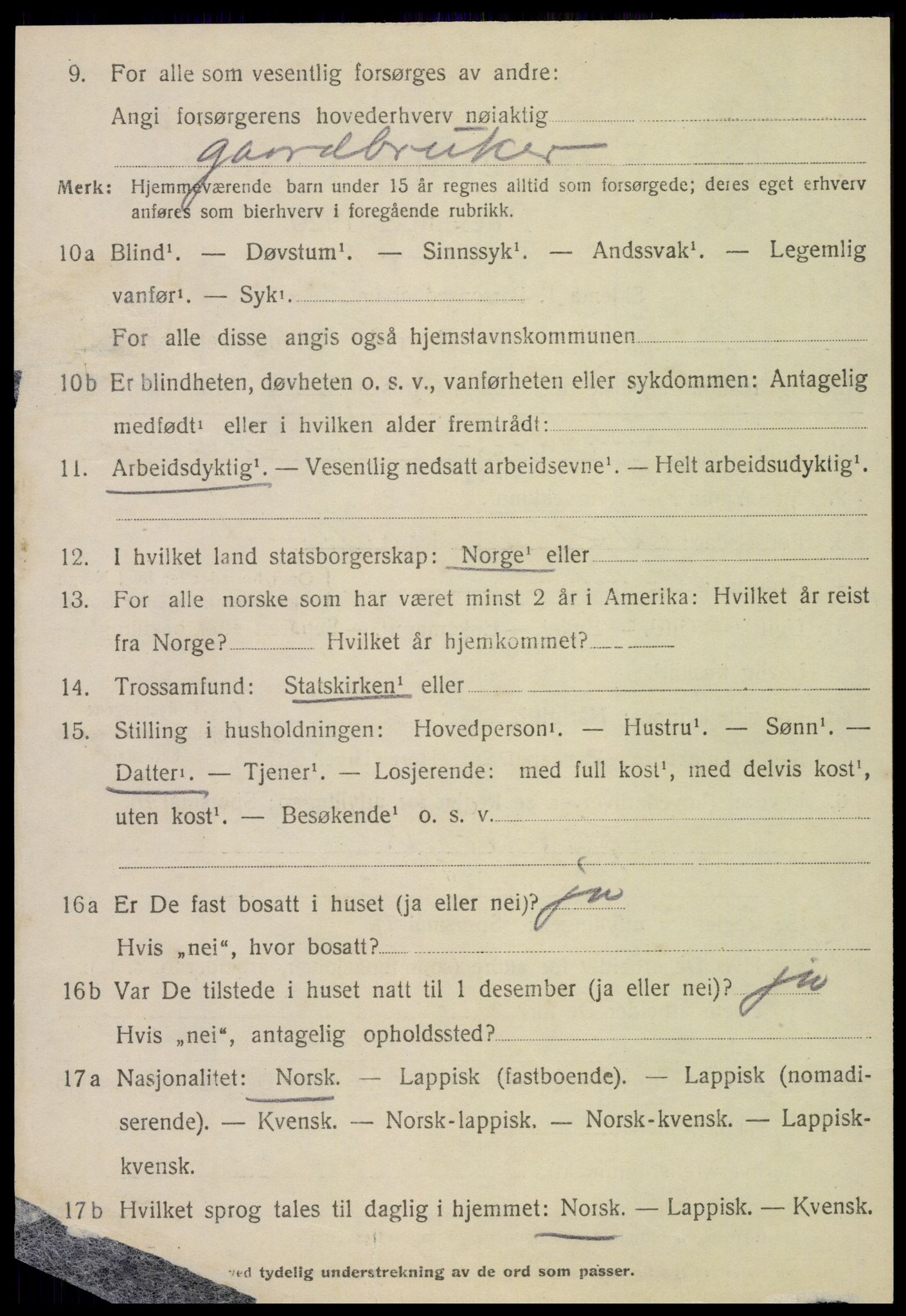 SAT, 1920 census for Stjørdal, 1920, p. 1885