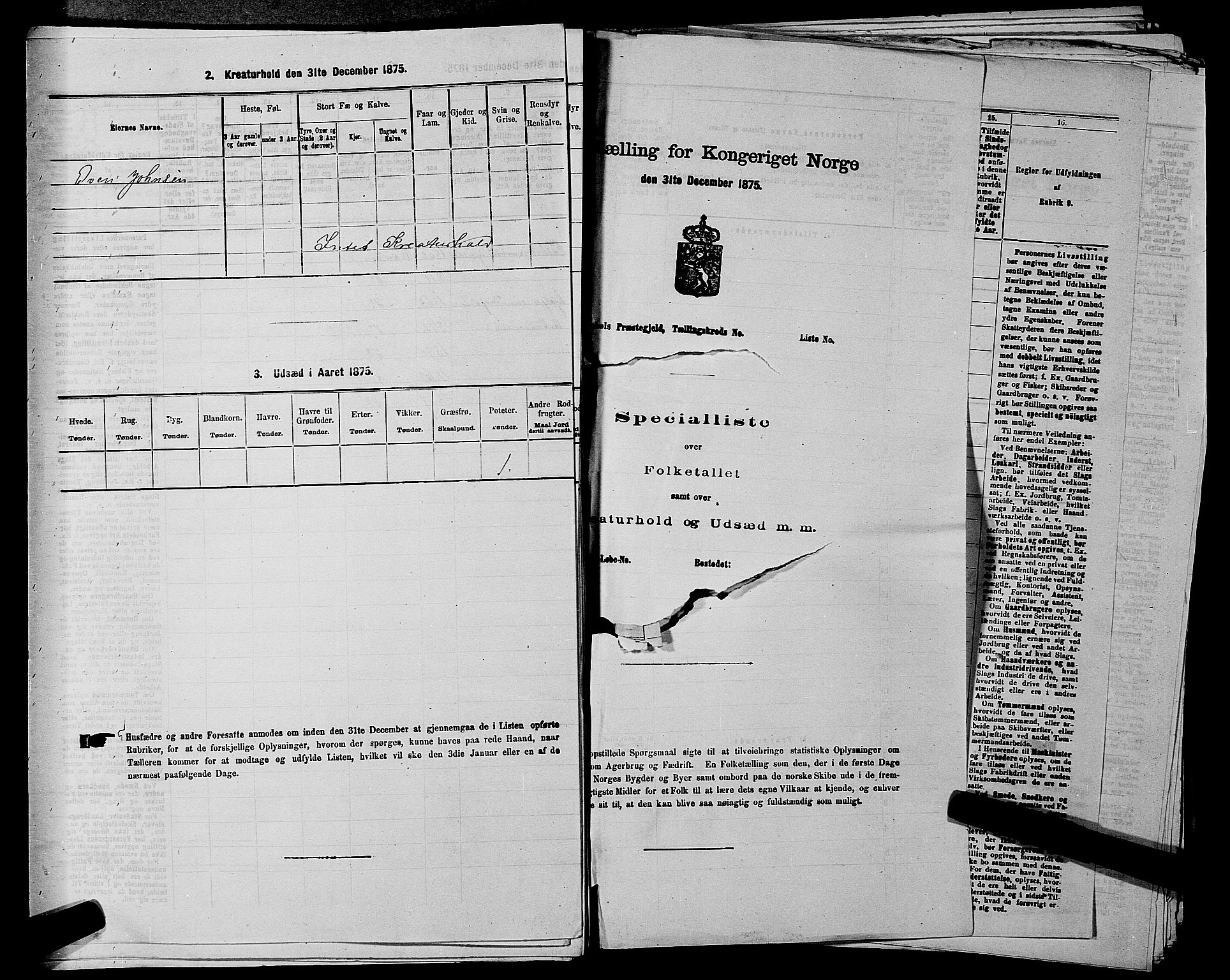 RA, 1875 census for 0220P Asker, 1875, p. 779