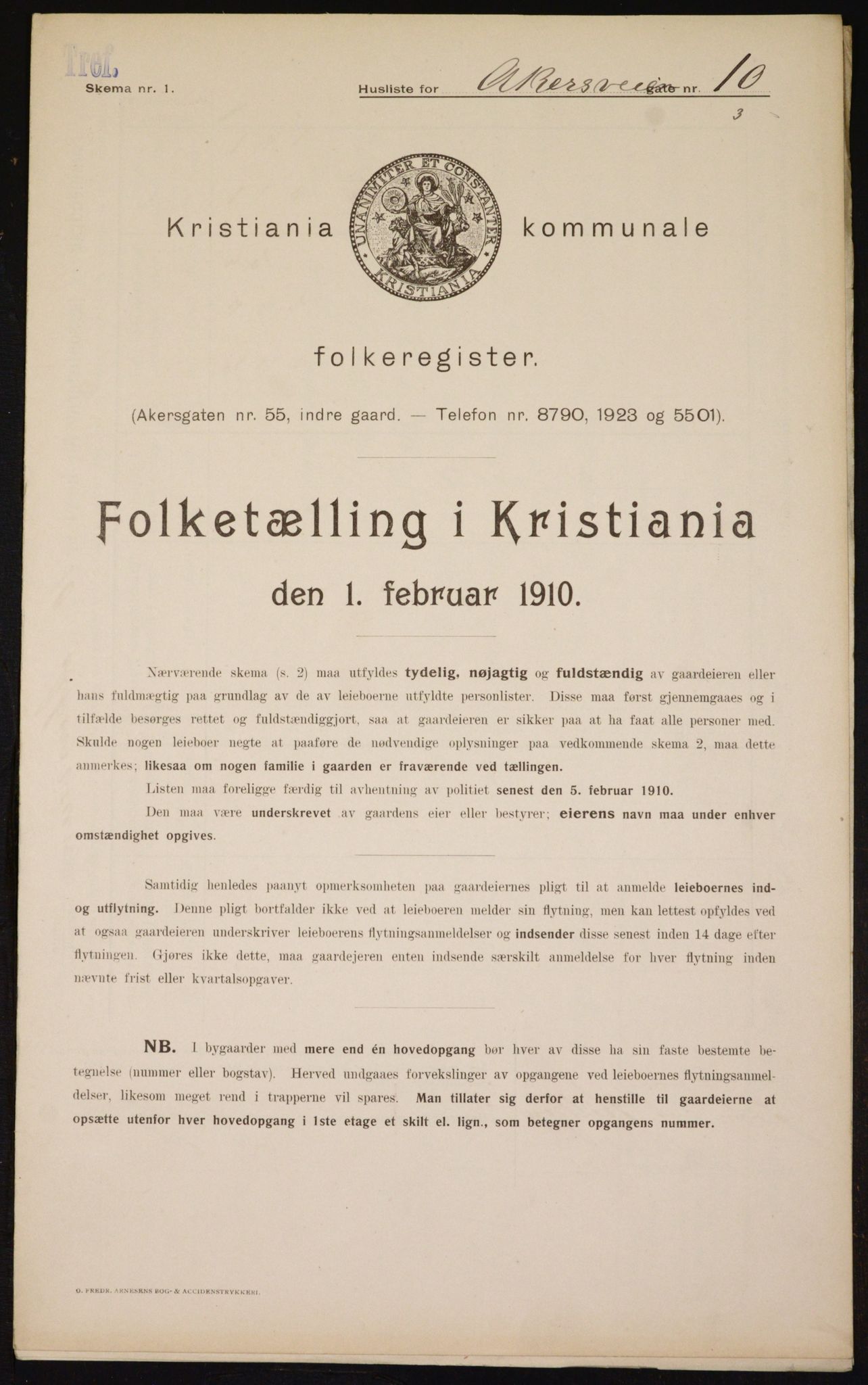 OBA, Municipal Census 1910 for Kristiania, 1910, p. 793