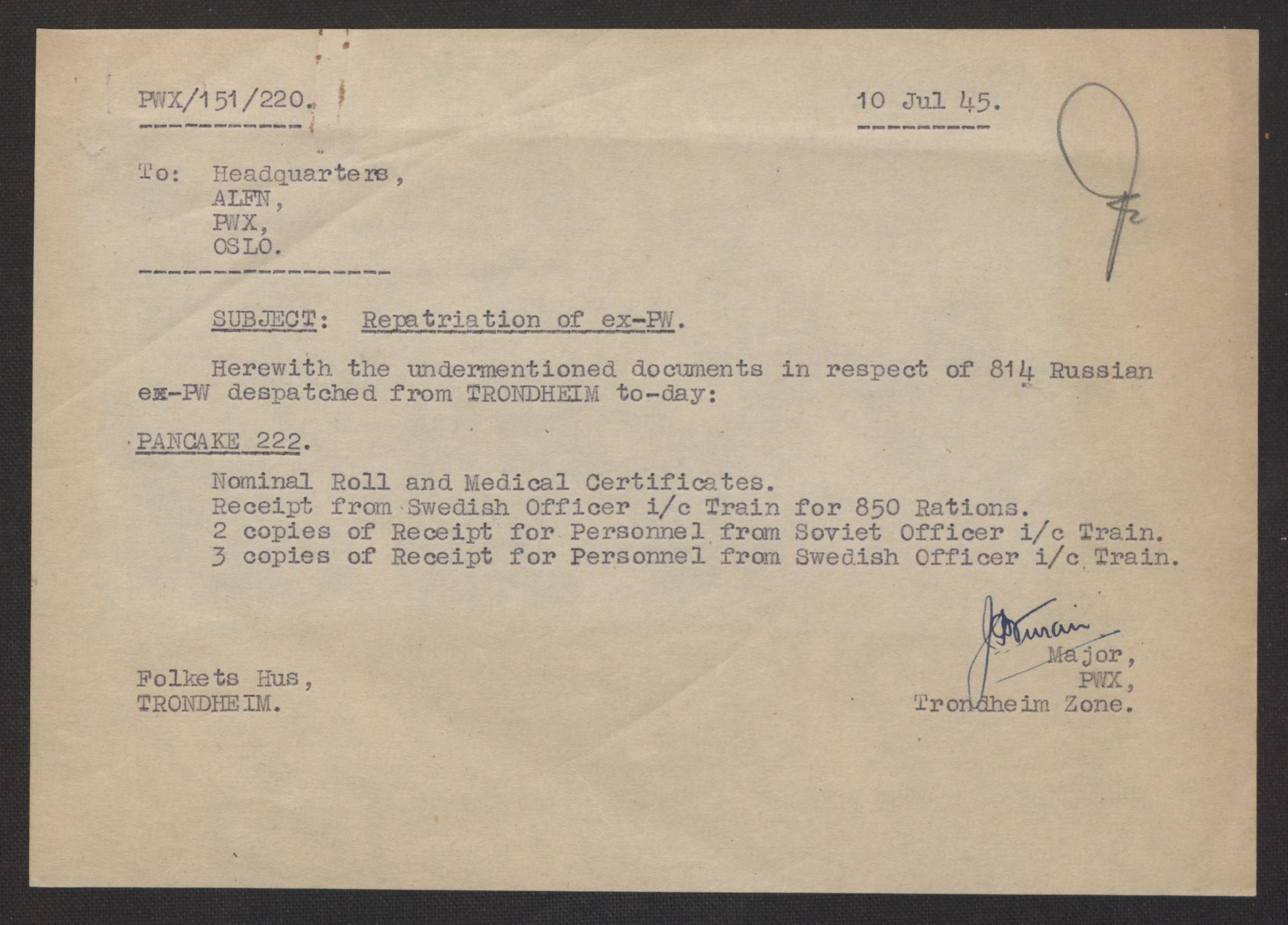 Flyktnings- og fangedirektoratet, Repatrieringskontoret, AV/RA-S-1681/D/Db/L0017: Displaced Persons (DPs) og sivile tyskere, 1945-1948, p. 2