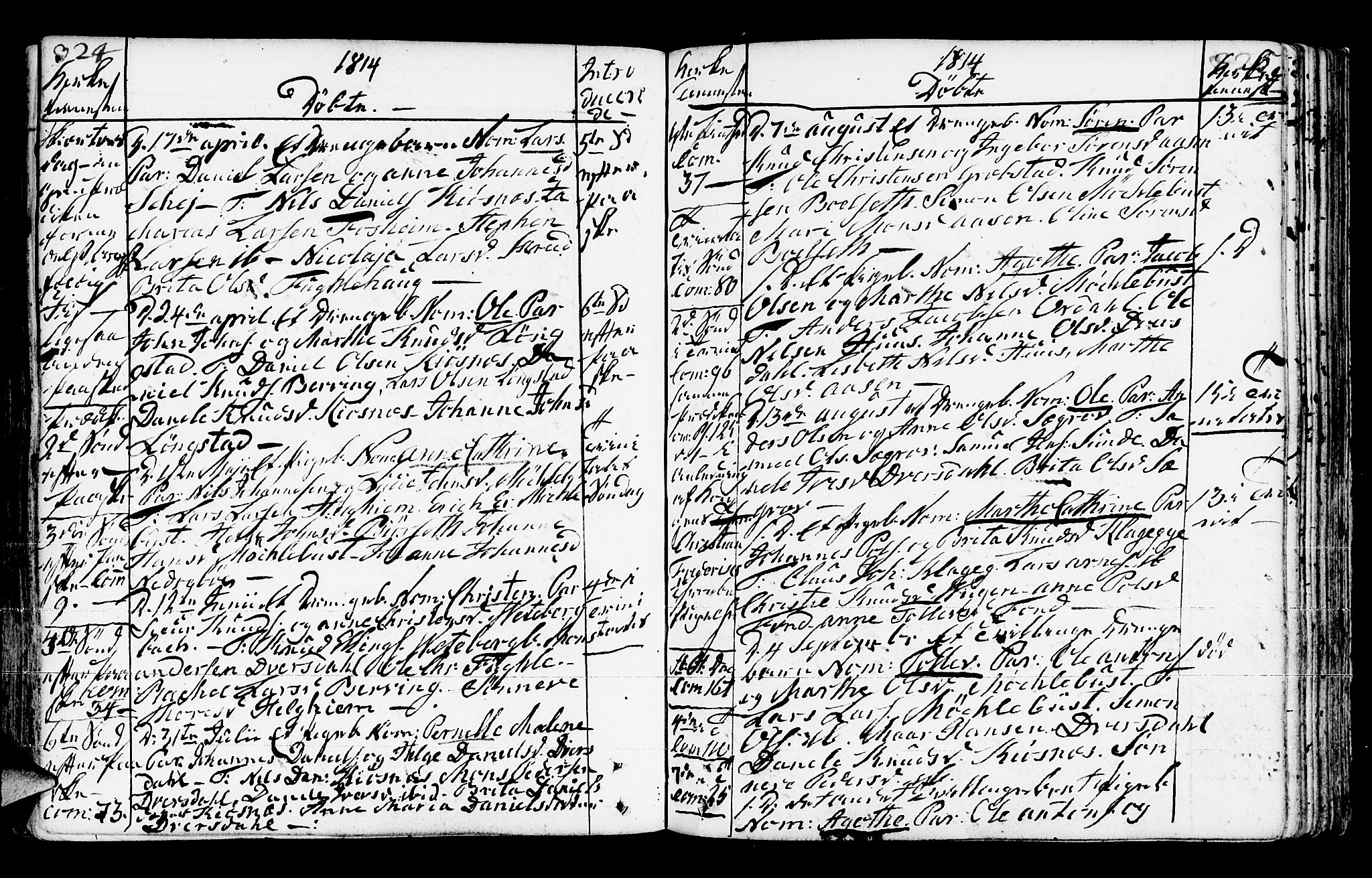 Jølster sokneprestembete, AV/SAB-A-80701/H/Haa/Haaa/L0006: Parish register (official) no. A 6, 1790-1821, p. 324-325