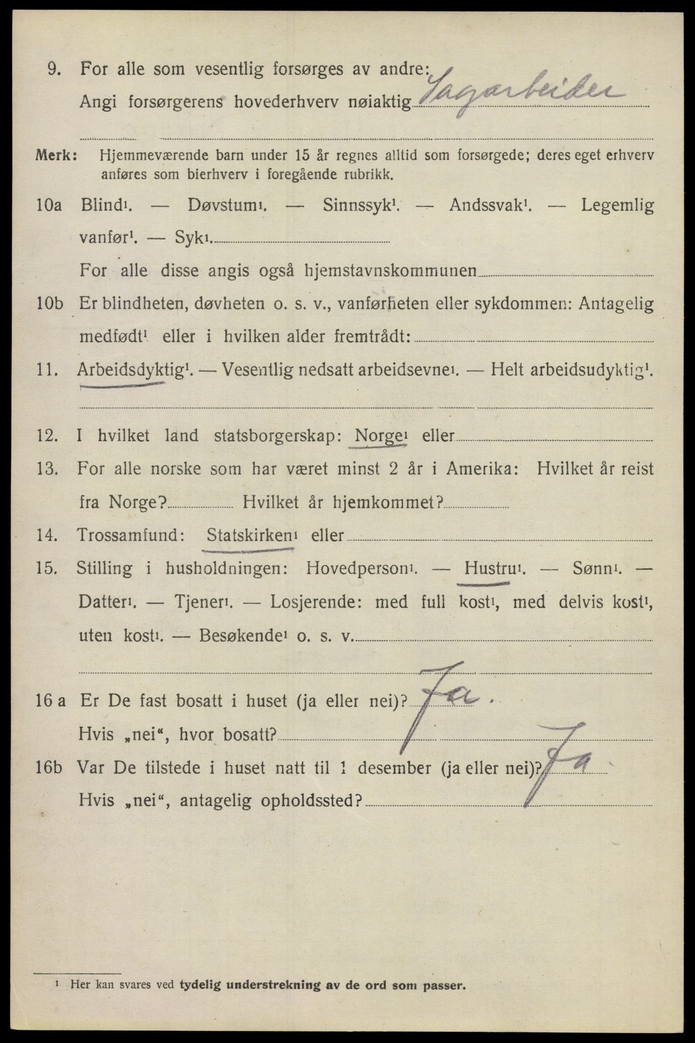 SAO, 1920 census for Lillestrøm, 1920, p. 2027
