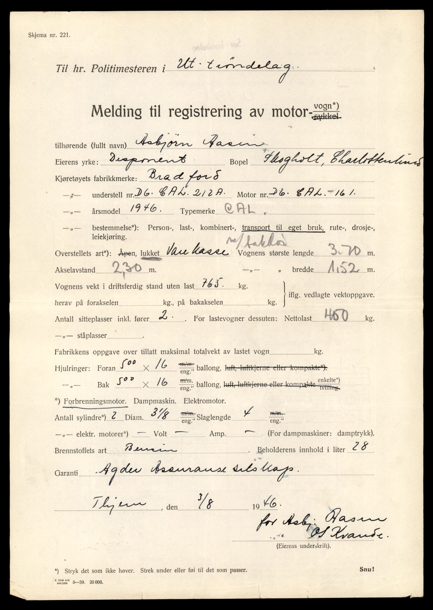 Møre og Romsdal vegkontor - Ålesund trafikkstasjon, AV/SAT-A-4099/F/Fe/L0012: Registreringskort for kjøretøy T 1290 - T 1450, 1927-1998, p. 3272