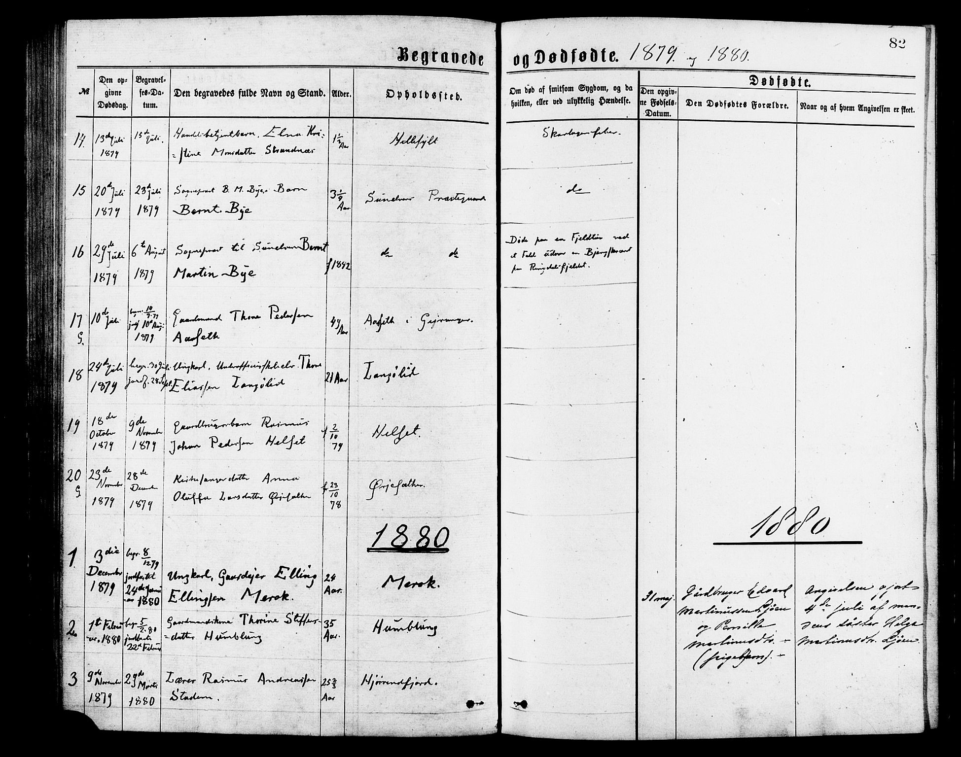 Ministerialprotokoller, klokkerbøker og fødselsregistre - Møre og Romsdal, SAT/A-1454/517/L0227: Parish register (official) no. 517A07, 1870-1886, p. 82
