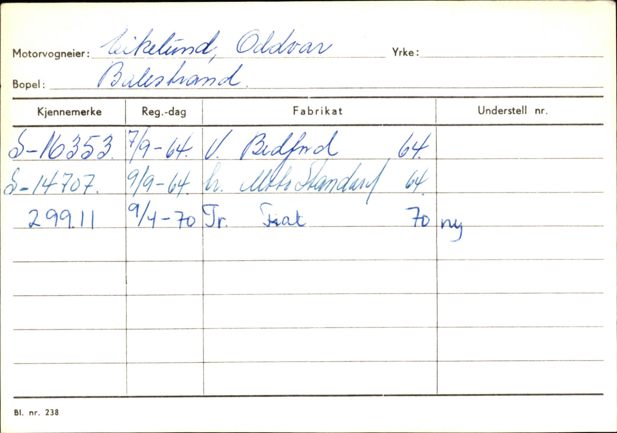 Statens vegvesen, Sogn og Fjordane vegkontor, AV/SAB-A-5301/4/F/L0132: Eigarregister Askvoll A-Å. Balestrand A-Å, 1945-1975, p. 1657