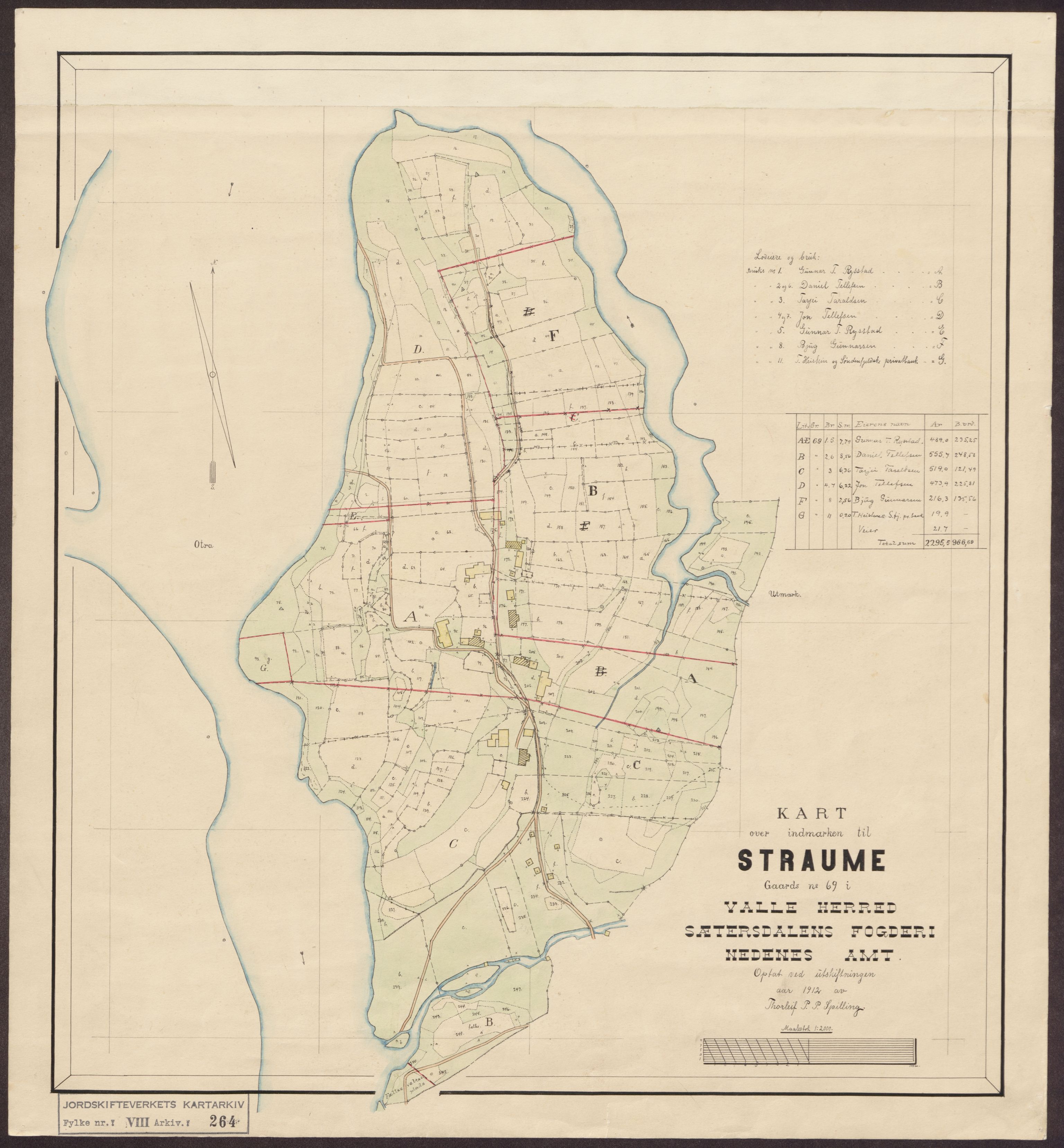 Jordskifteverkets kartarkiv, AV/RA-S-3929/T, 1859-1988, p. 303