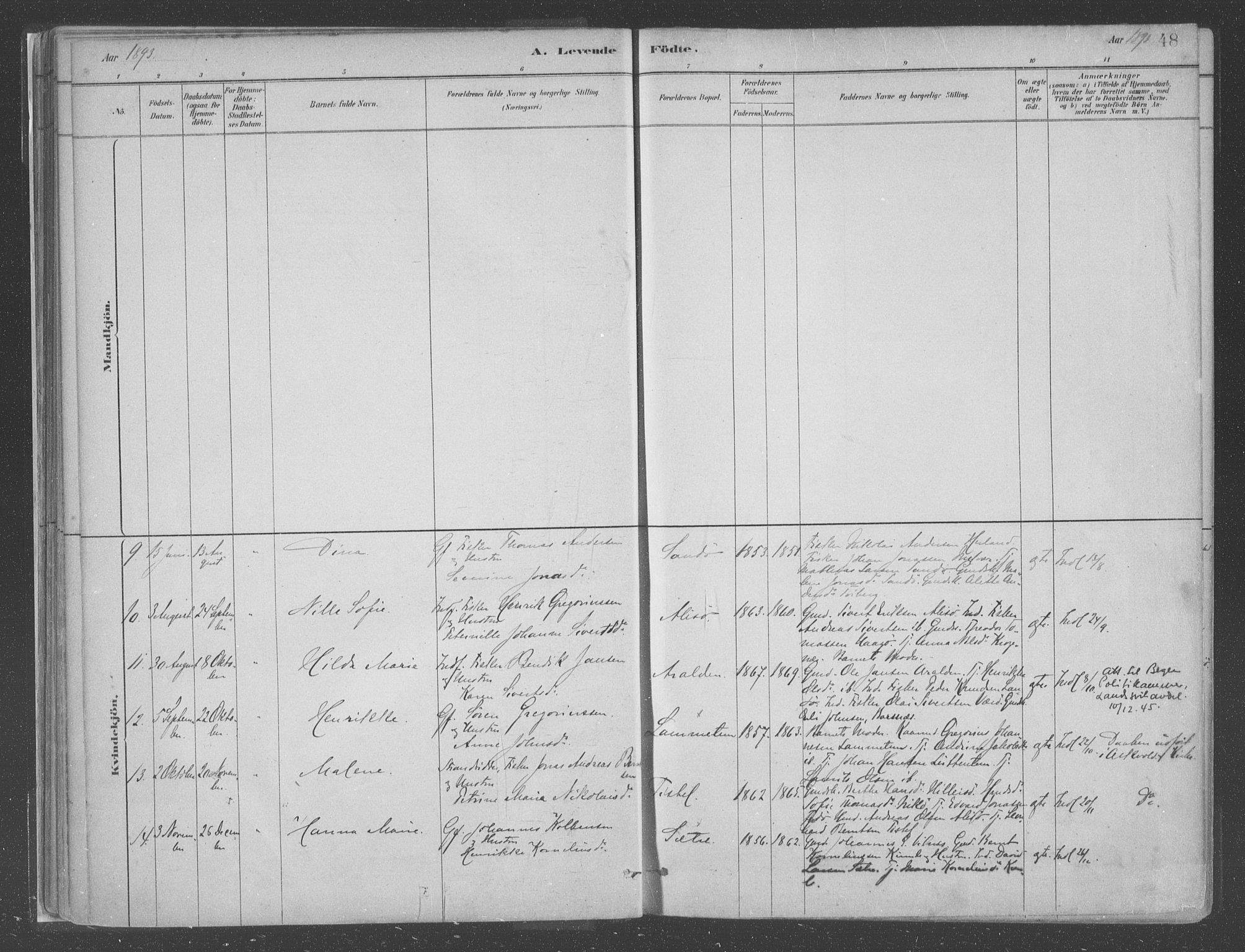 Askvoll sokneprestembete, AV/SAB-A-79501/H/Haa/Haac/L0001: Parish register (official) no. C  1, 1879-1922, p. 48