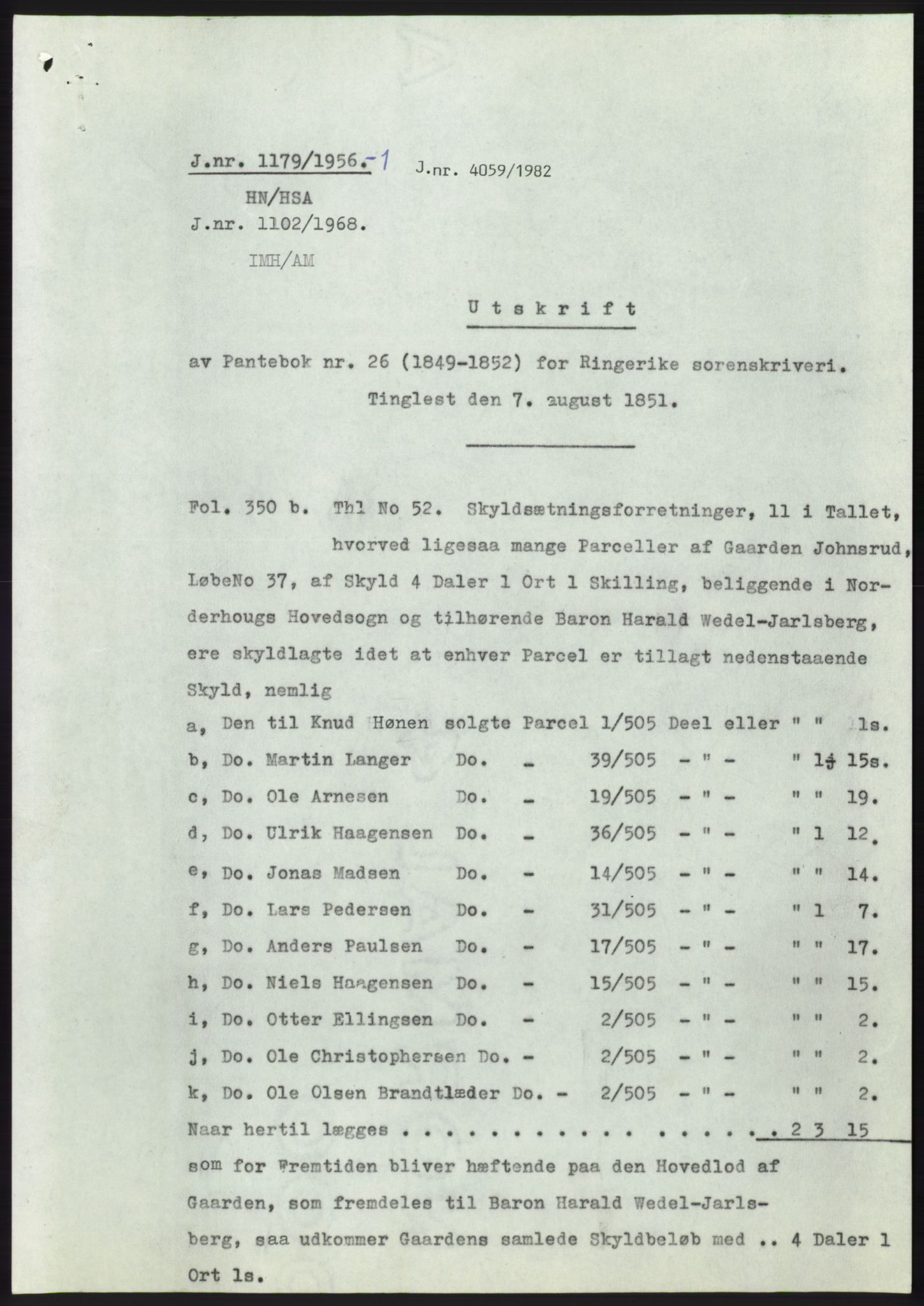 Statsarkivet i Kongsberg, AV/SAKO-A-0001, 1956, p. 409