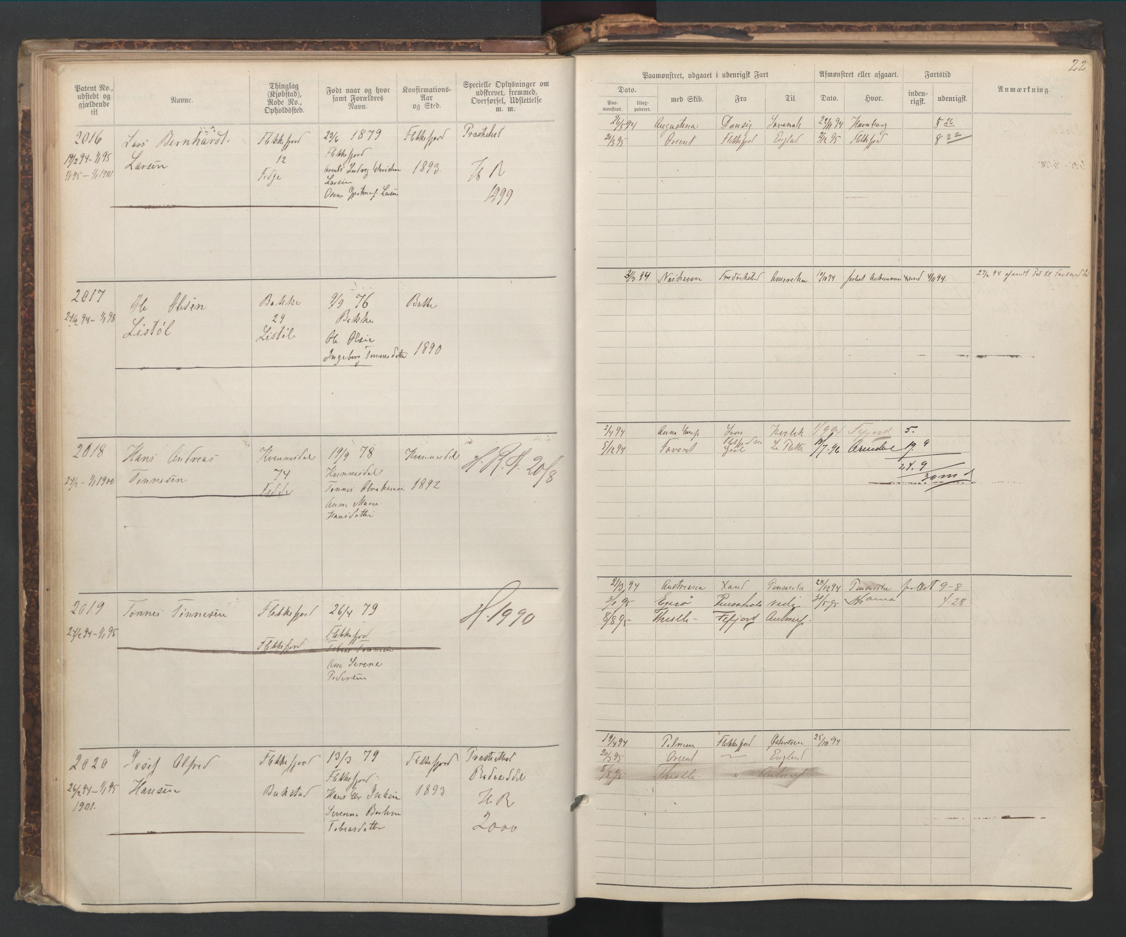 Flekkefjord mønstringskrets, AV/SAK-2031-0018/F/Fa/L0006: Annotasjonsrulle nr 1916-2964 med register, Æ-3, 1891-1948, p. 51