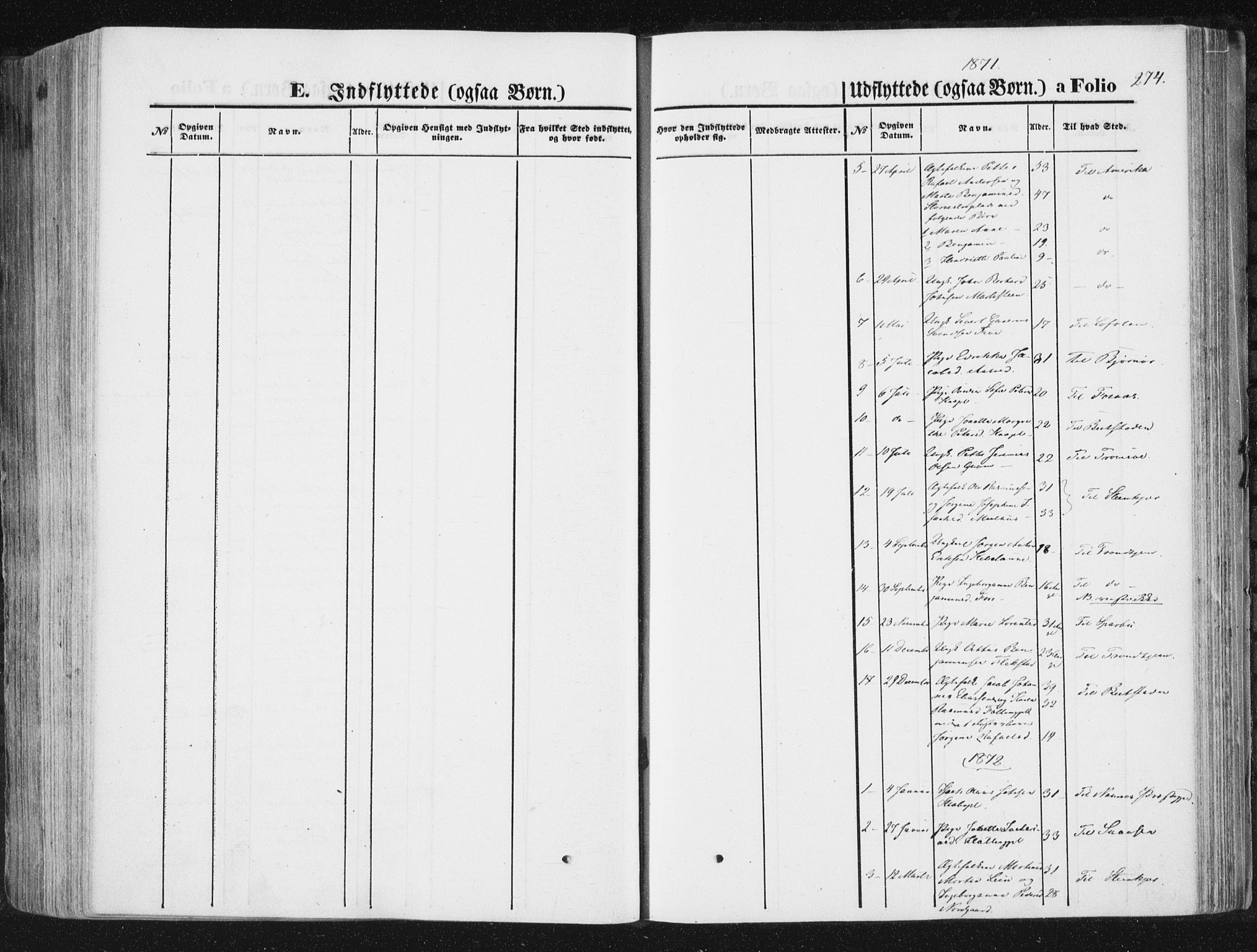 Ministerialprotokoller, klokkerbøker og fødselsregistre - Nord-Trøndelag, AV/SAT-A-1458/746/L0447: Parish register (official) no. 746A06, 1860-1877, p. 274