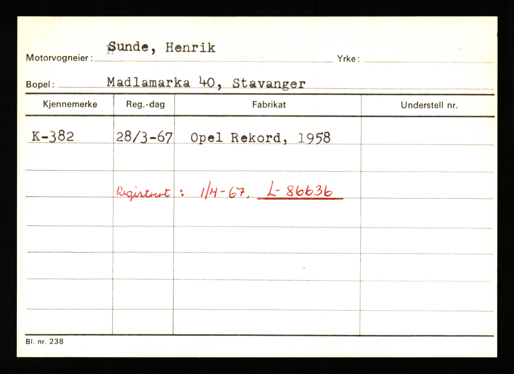 Stavanger trafikkstasjon, AV/SAST-A-101942/0/G/L0001: Registreringsnummer: 0 - 5782, 1930-1971, p. 221