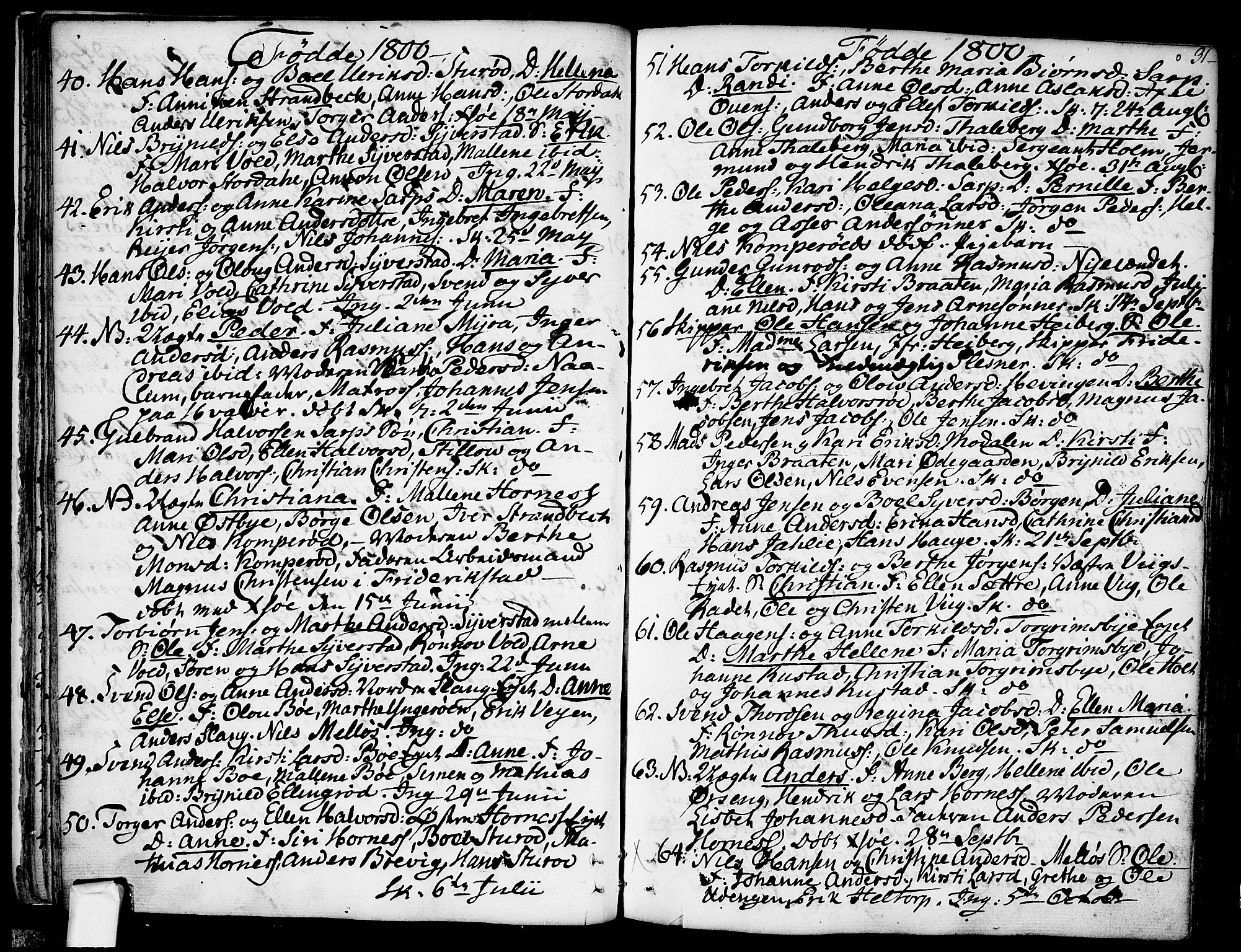 Skjeberg prestekontor Kirkebøker, SAO/A-10923/F/Fa/L0003: Parish register (official) no. I 3, 1792-1814, p. 31