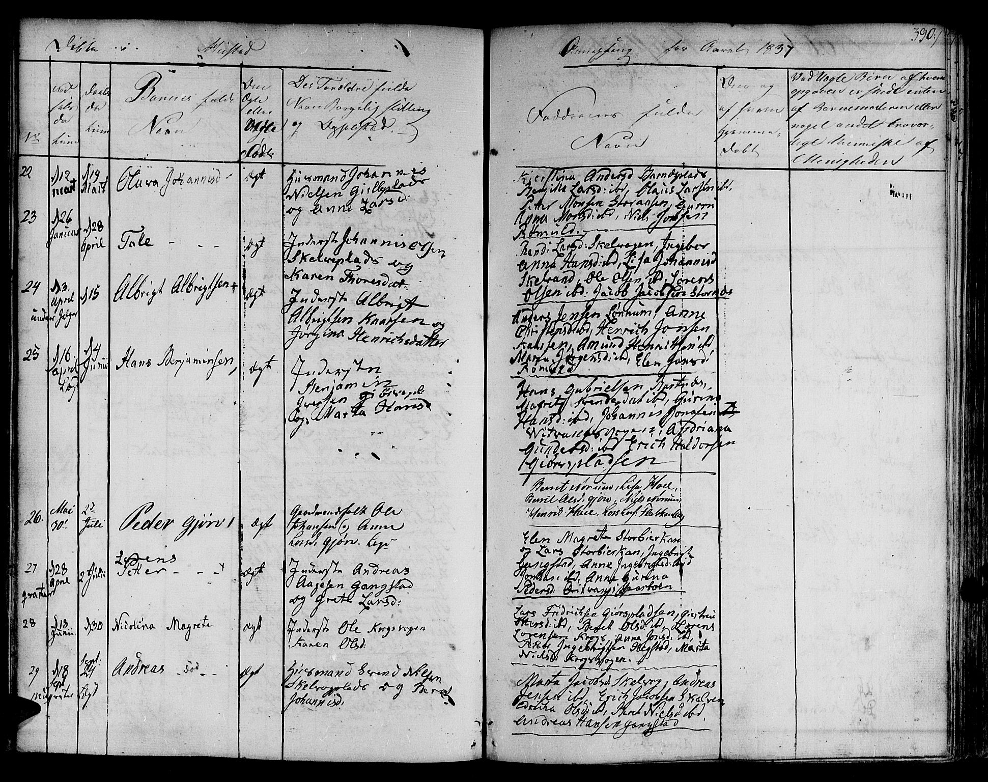 Ministerialprotokoller, klokkerbøker og fødselsregistre - Nord-Trøndelag, SAT/A-1458/730/L0277: Parish register (official) no. 730A06 /3, 1830-1839, p. 390