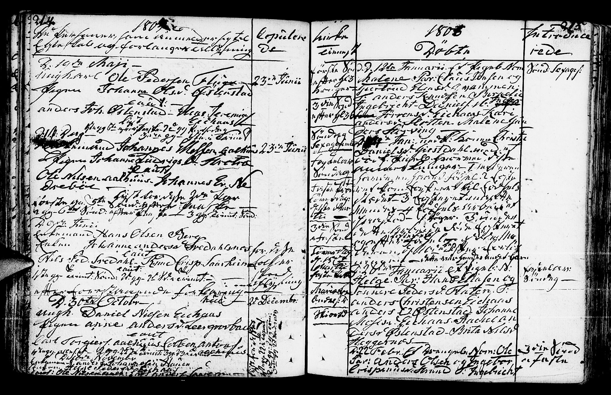Jølster sokneprestembete, SAB/A-80701/H/Haa/Haaa/L0005: Parish register (official) no. A 5, 1790-1821, p. 214-215