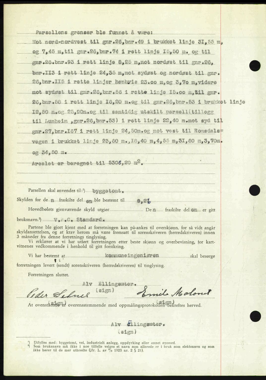 Romsdal sorenskriveri, AV/SAT-A-4149/1/2/2C: Mortgage book no. A26, 1948-1948, Diary no: : 1491/1948