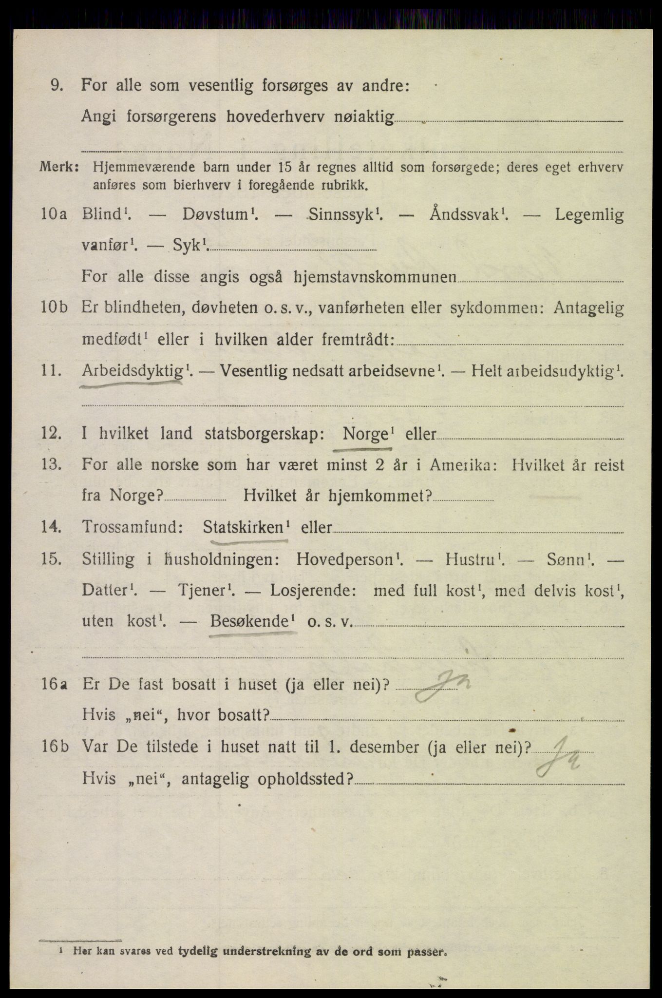 SAH, 1920 census for Nord-Aurdal, 1920, p. 3317